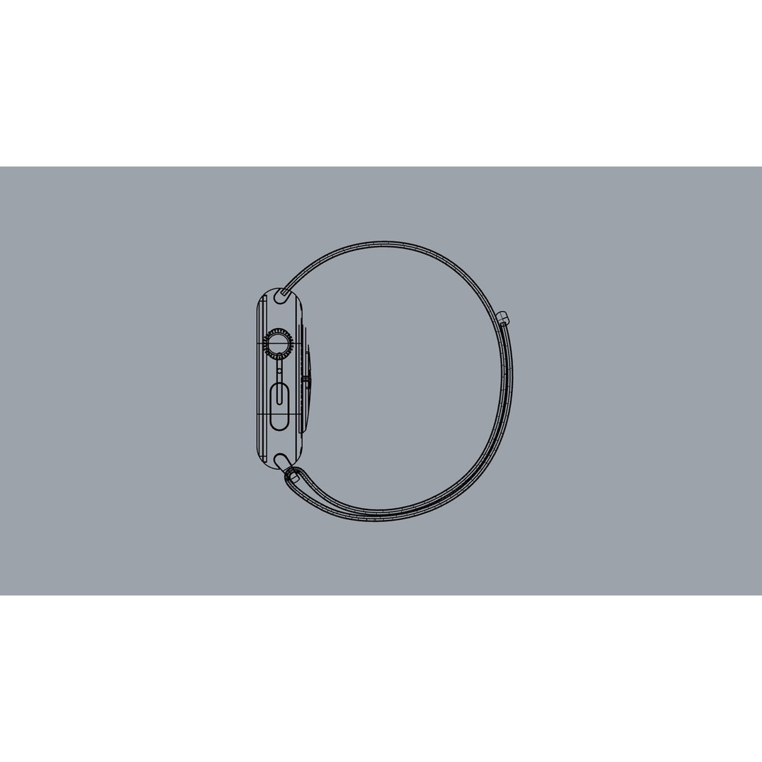 Apple Watch Series 8 3D Model – PBR Textured, Game-Ready Formats