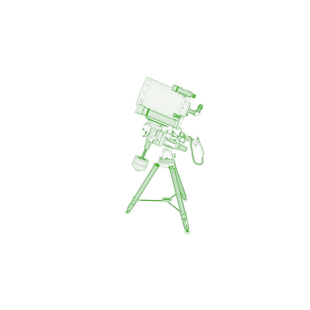 Telescope 3D Model – High Poly for Astronomy and Space Visuals - View 12