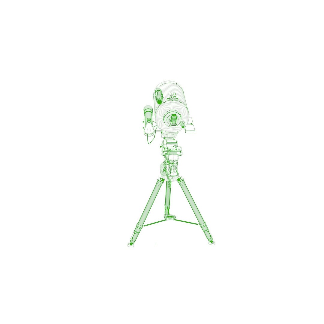Telescope 3D Model – High Poly for Astronomy and Space Visuals - View 13