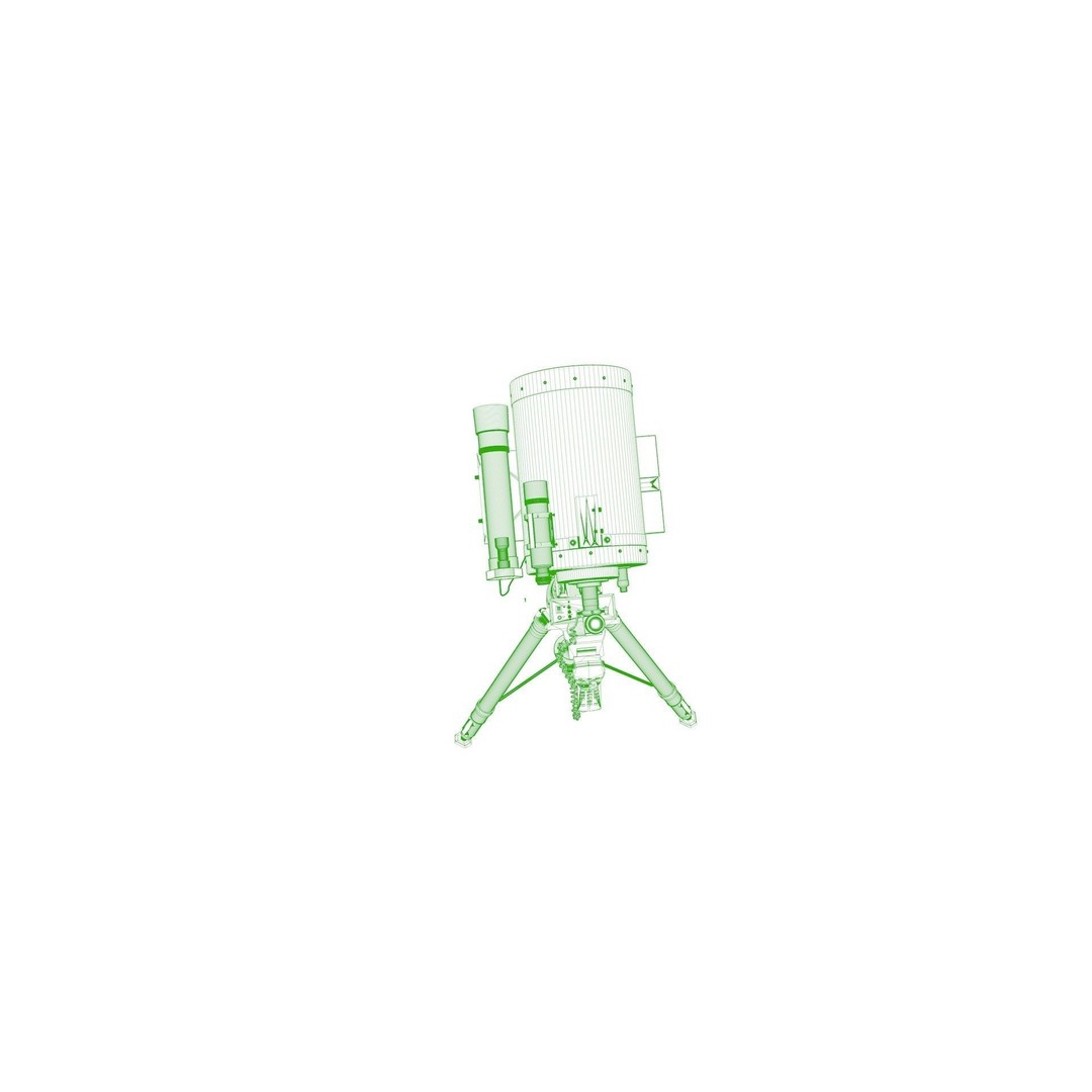 Telescope 3D Model – High Poly for Astronomy and Space Visuals - View 14