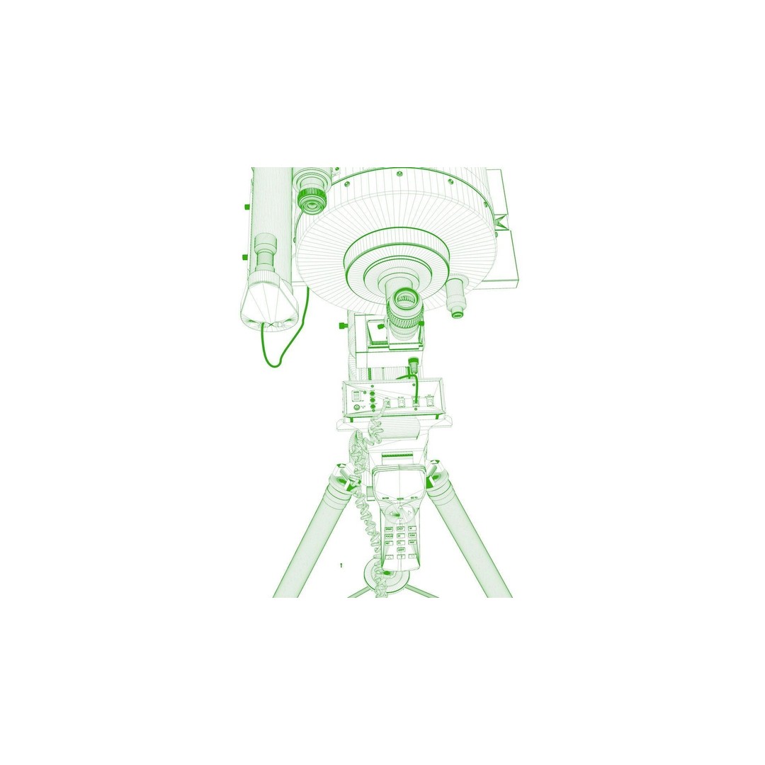 Telescope 3D Model – High Poly for Astronomy and Space Visuals - View 15