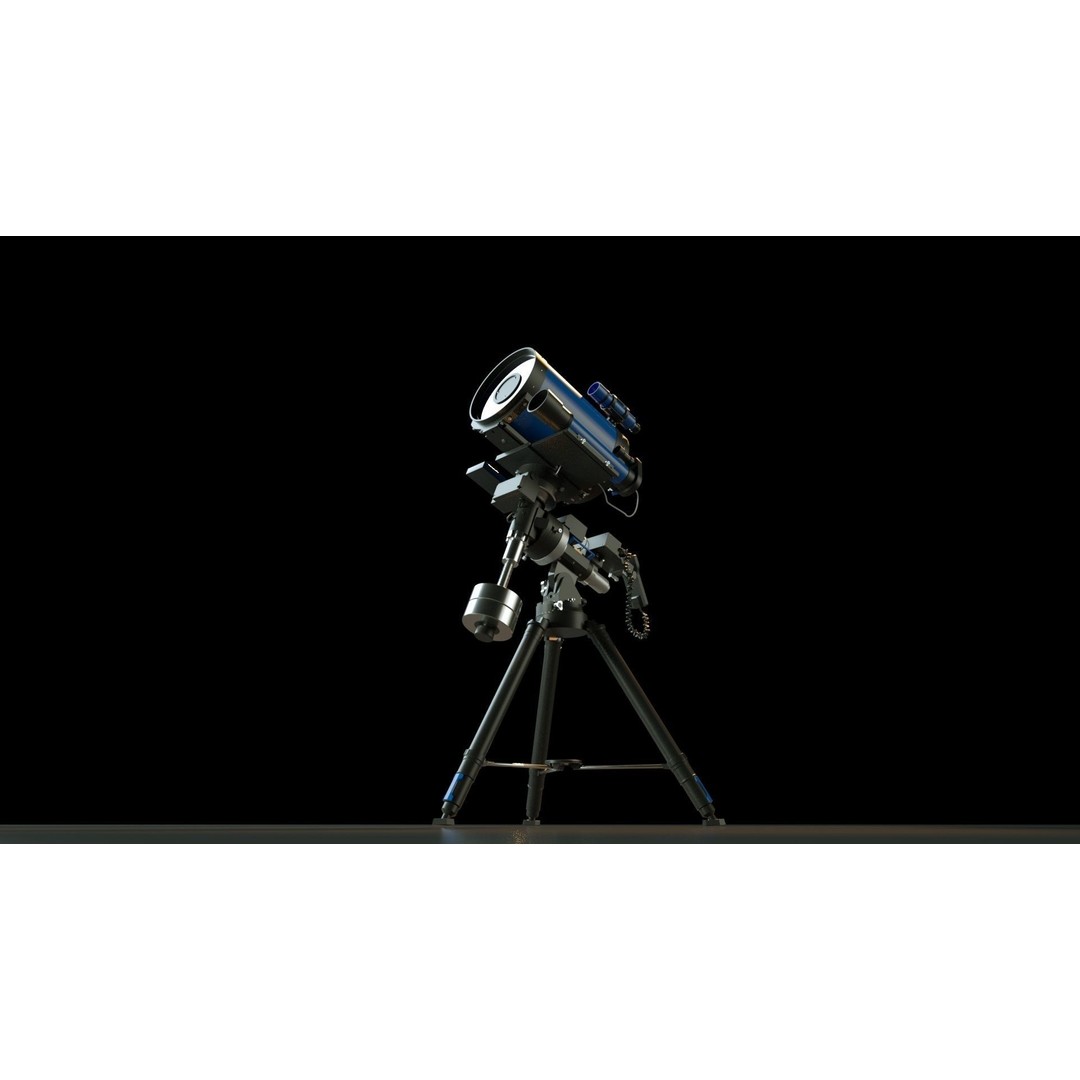 Telescope 3D Model – High Poly for Astronomy and Space Visuals - View 6