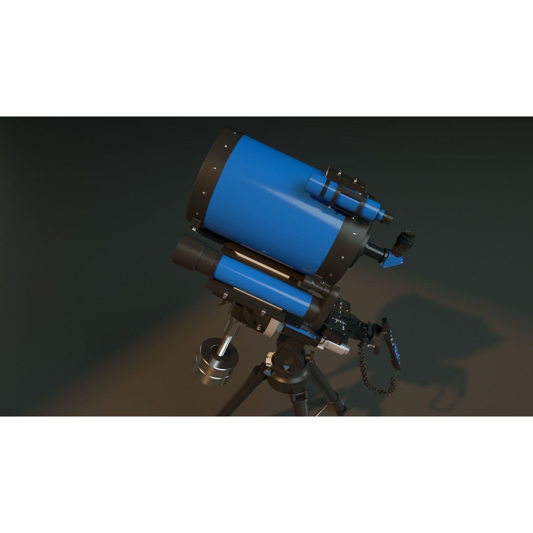 Telescope 3D Model – High Poly for Astronomy and Space Visuals - View 7