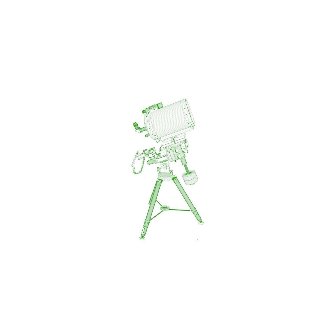 Telescope 3D Model – High Poly for Astronomy and Space Visuals - View 9