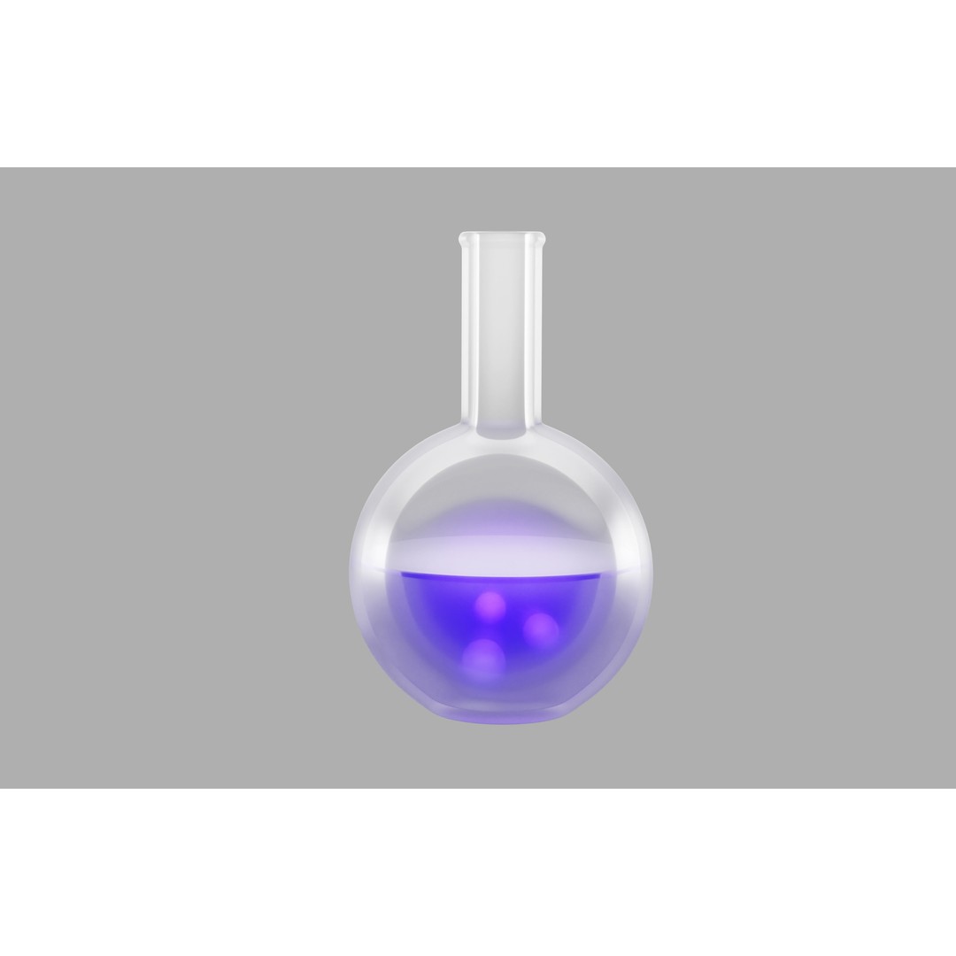 Chemical Elements 3D Model – Low Poly Laboratory Equipment, Blender - View 8