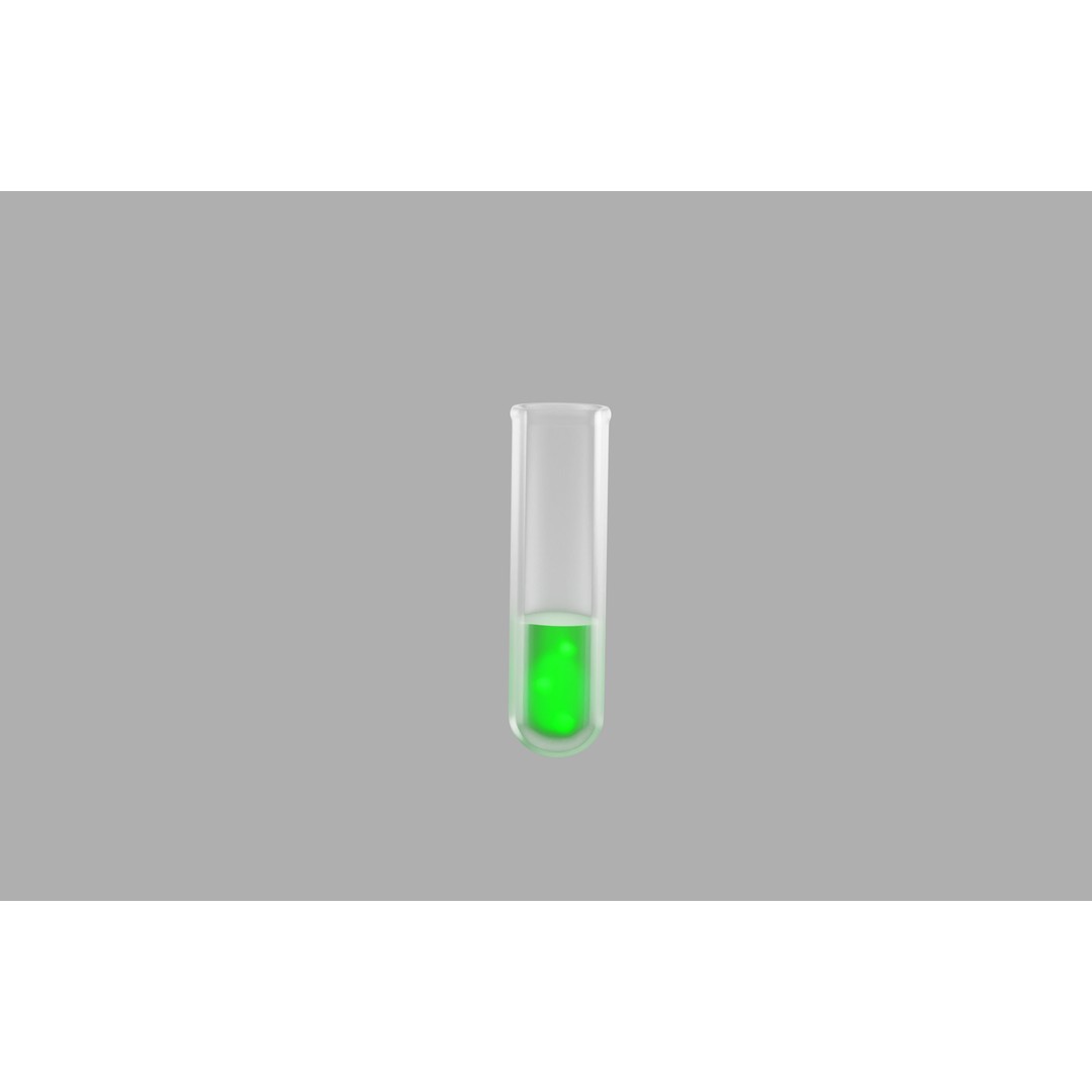Chemical Elements 3D Model – Low Poly Laboratory Equipment, Blender - View 9
