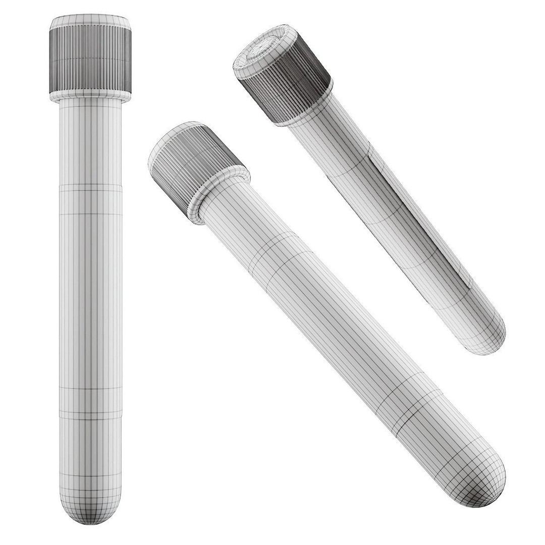 Covid-19 Test Tube Rack 3D Model – Low Poly PBR Lab Asset, FBX - View 5