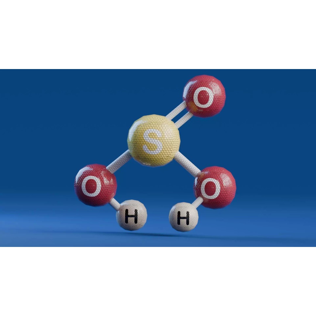 Sulfurous Acid 3D Model – Low Poly Animated Science Asset, FBX - View 2