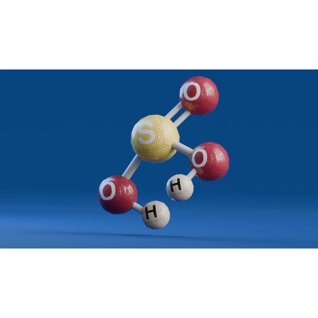Sulfurous Acid 3D Model – Low Poly Animated Science Asset, FBX - View 5