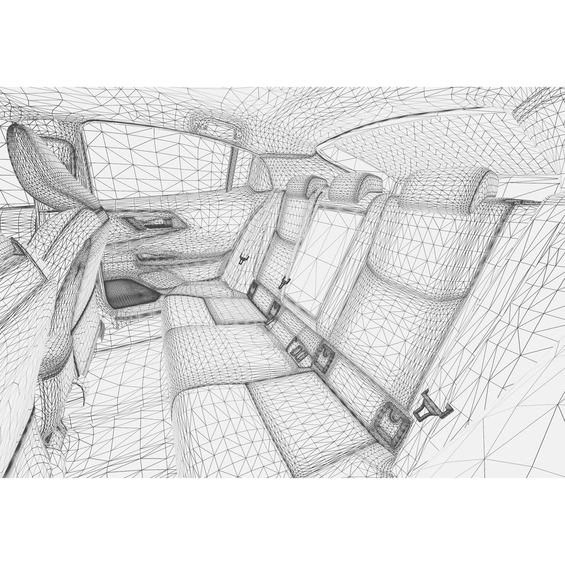 Toyota Prius 2023 - High-Poly Interior 3D Model