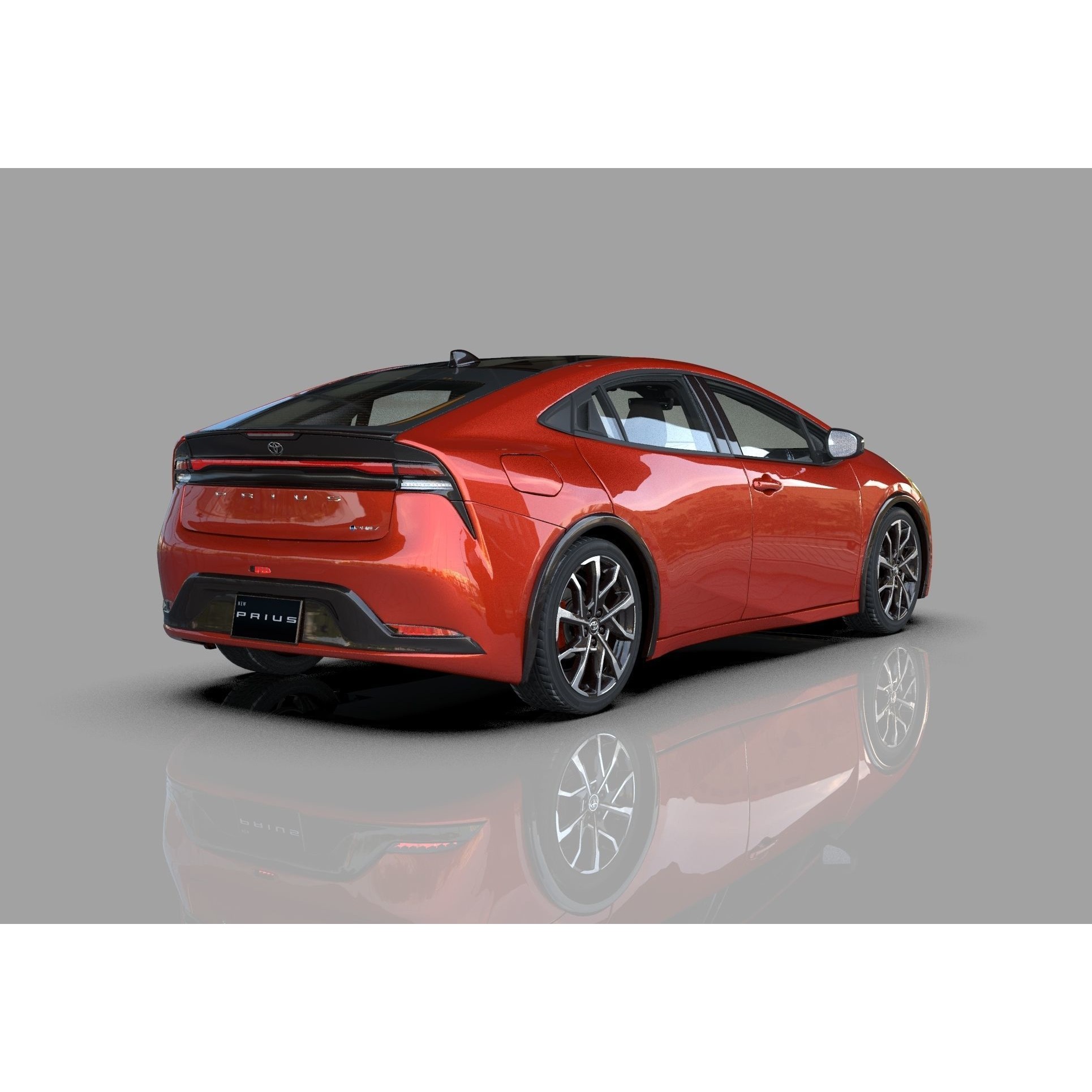 Toyota Prius 2023 - High-Poly Interior 3D Model - View 10