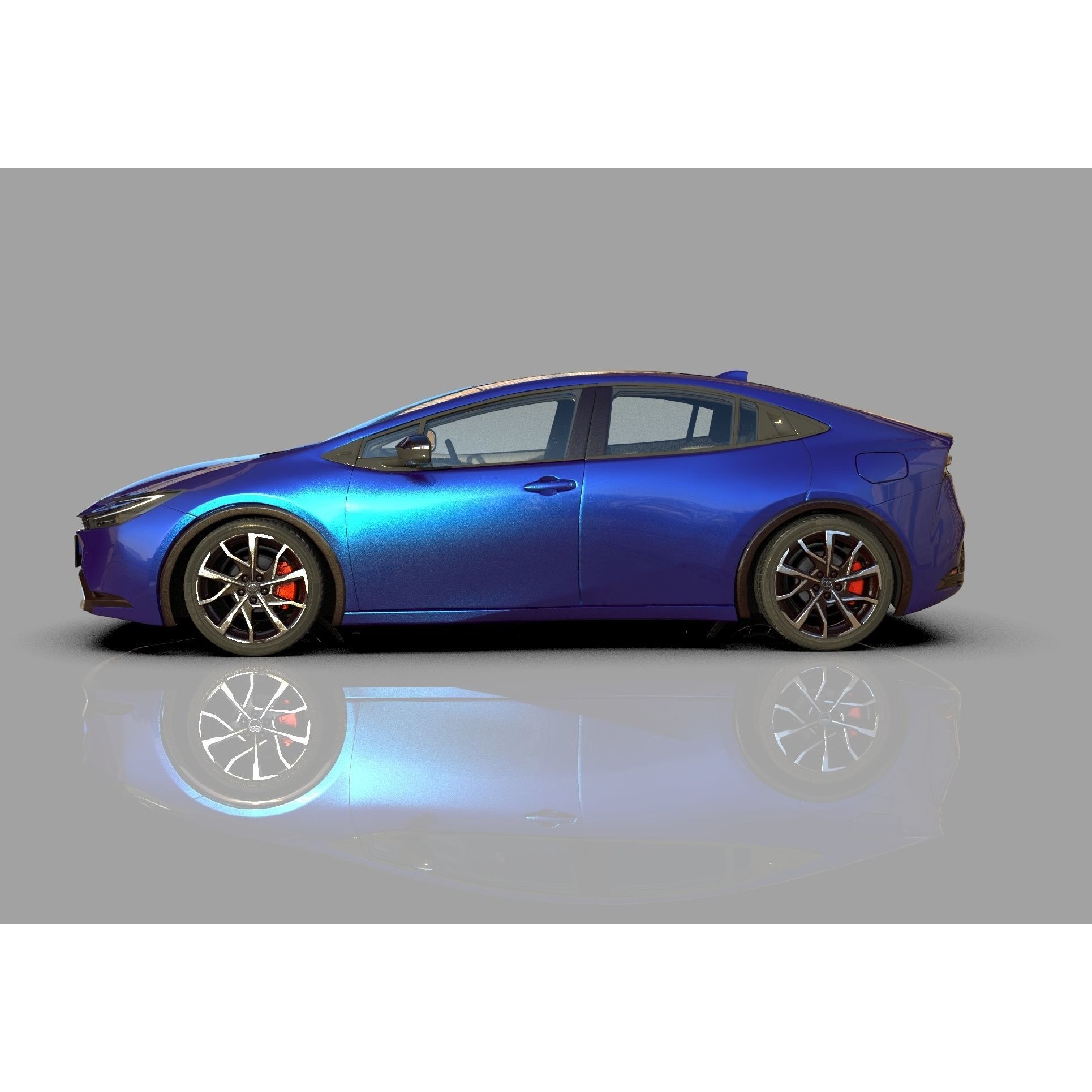 Toyota Prius 2023 - High-Poly Interior 3D Model - View 19