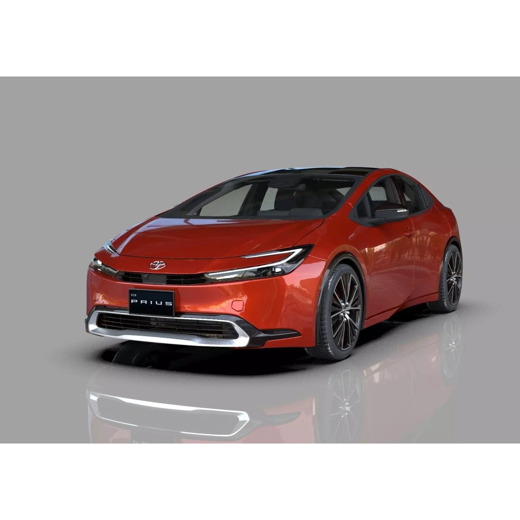 Toyota Prius 2023 - High-Poly Interior 3D Model - View 2