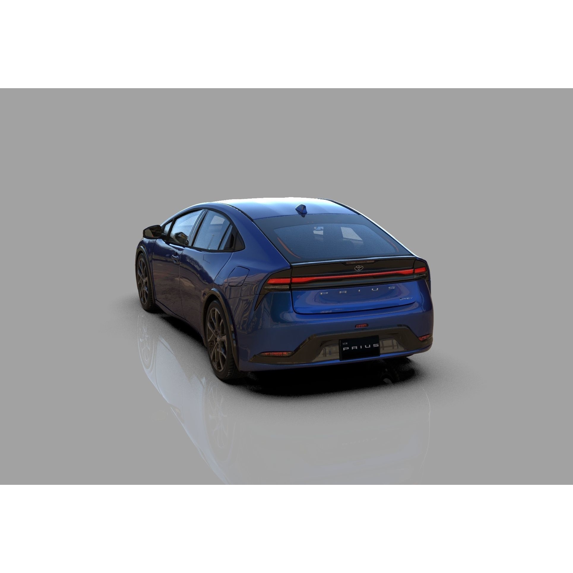 Toyota Prius 2023 - High-Poly Interior 3D Model - View 20