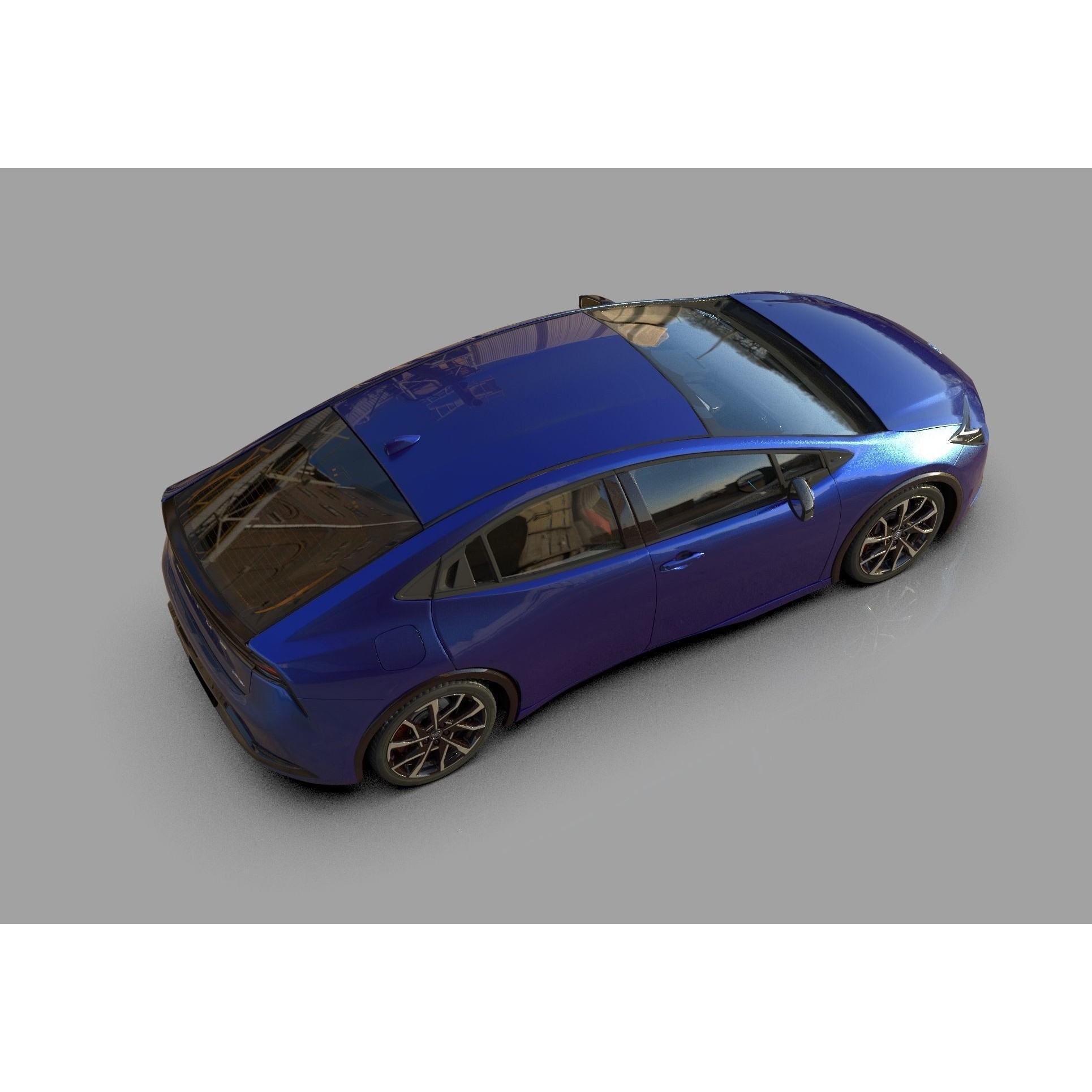 Toyota Prius 2023 - High-Poly Interior 3D Model - View 21