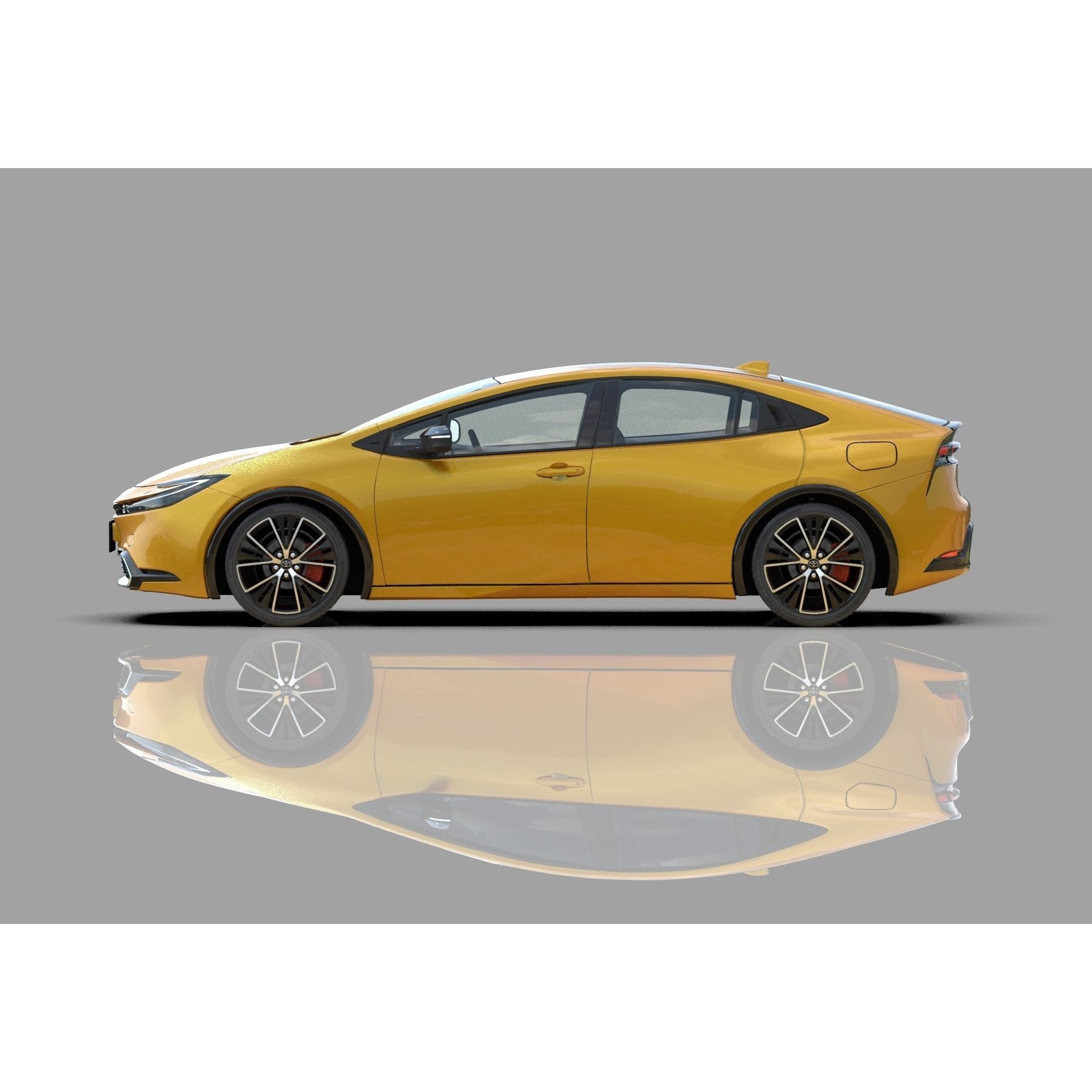 Toyota Prius 2023 - High-Poly Interior 3D Model - View 28