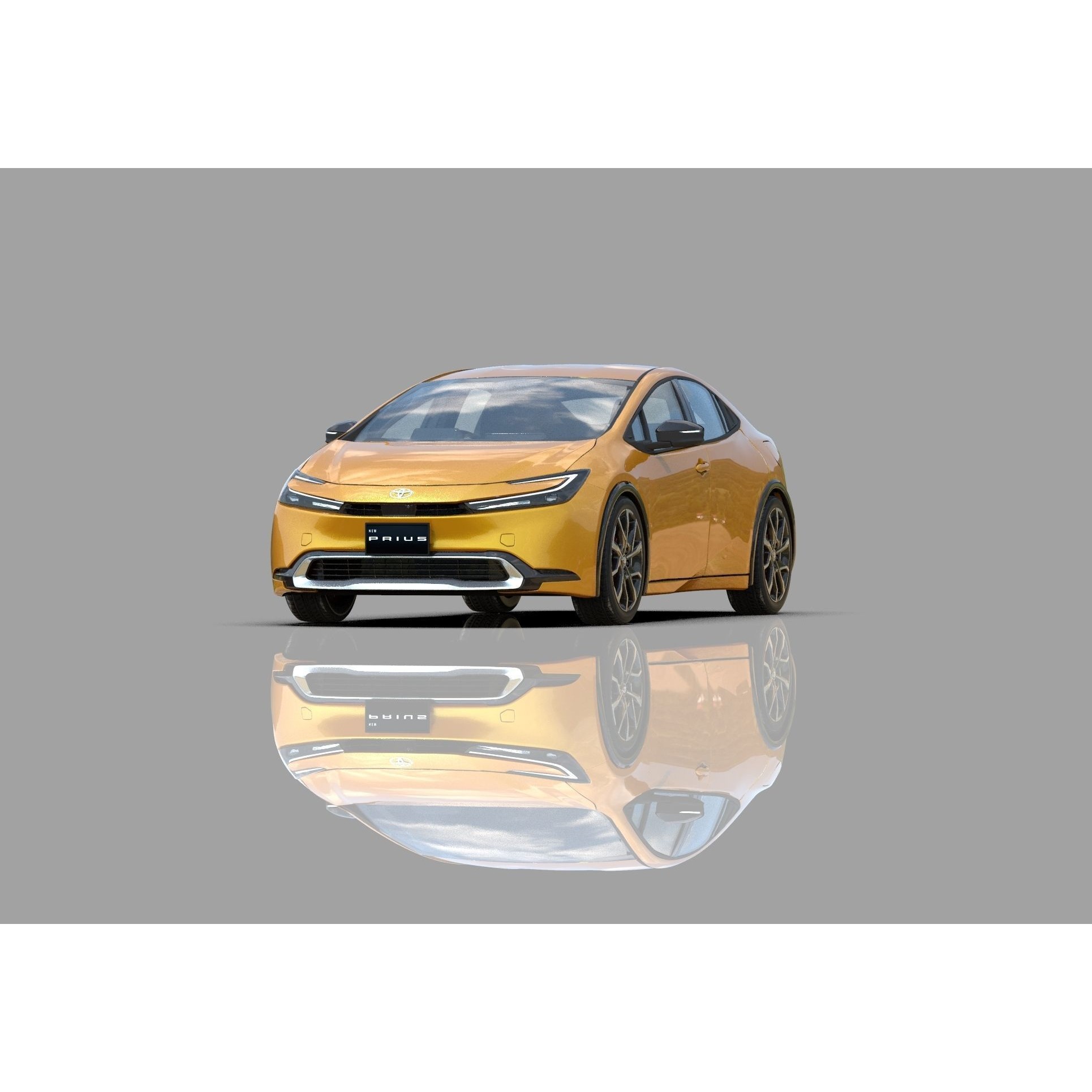 Toyota Prius 2023 - High-Poly Interior 3D Model - View 29