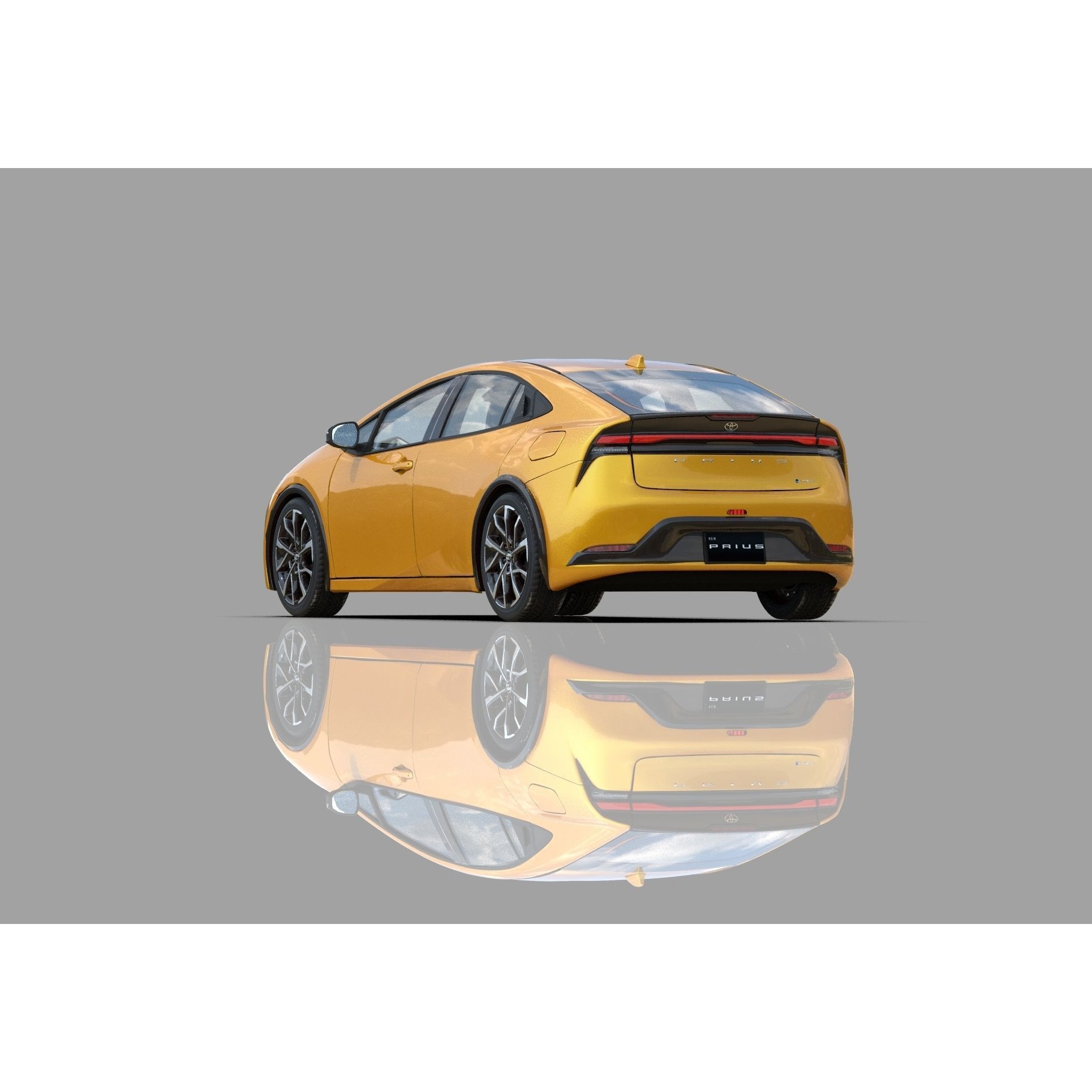 Toyota Prius 2023 - High-Poly Interior 3D Model - View 30