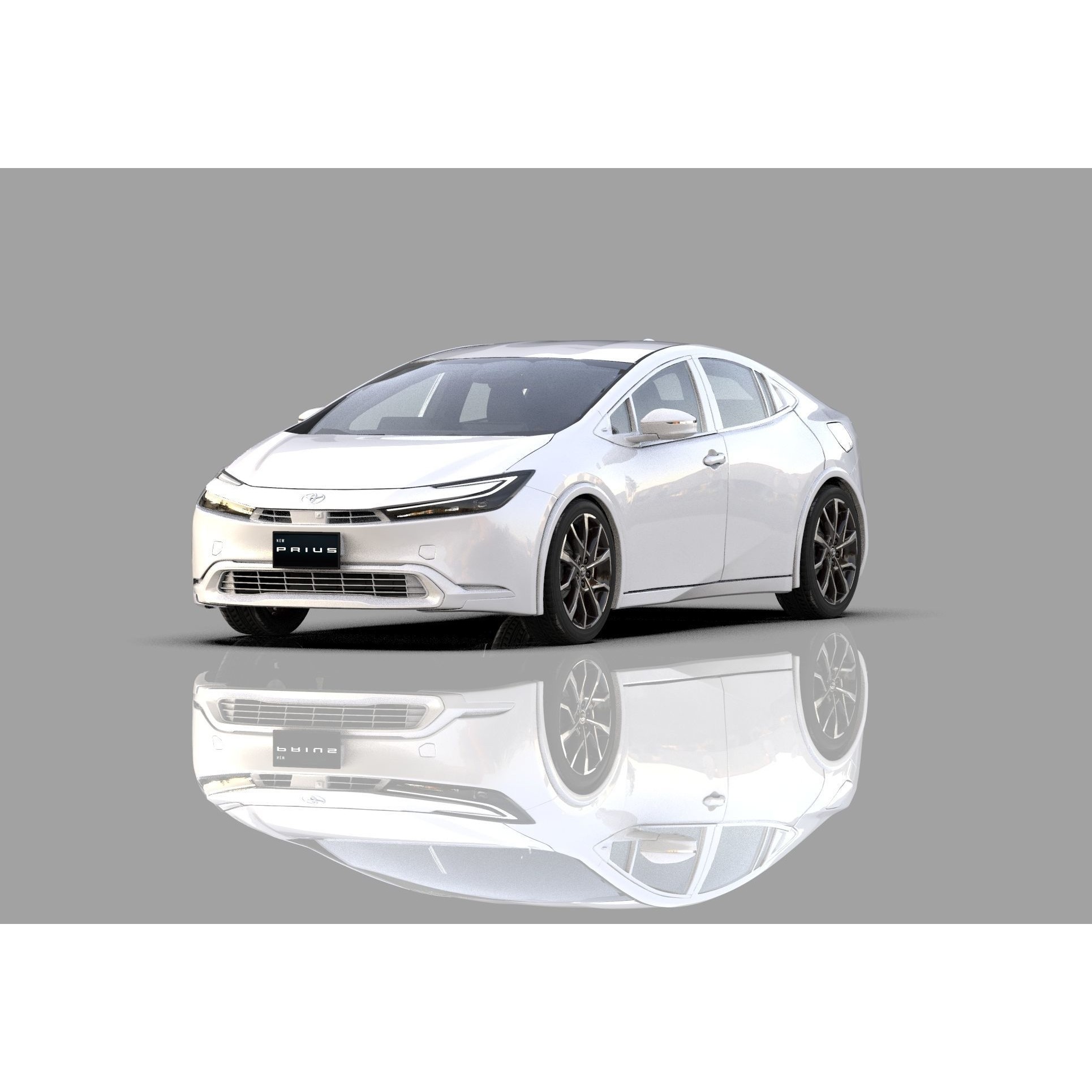 Toyota Prius 2023 - High-Poly Interior 3D Model - View 31