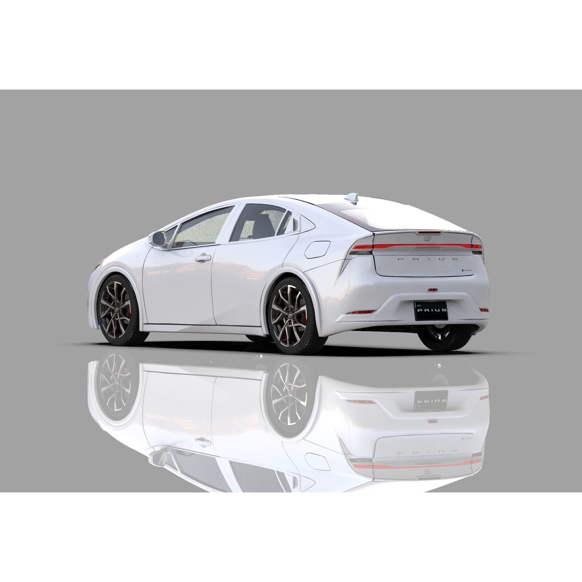 Toyota Prius 2023 - High-Poly Interior 3D Model - View 32