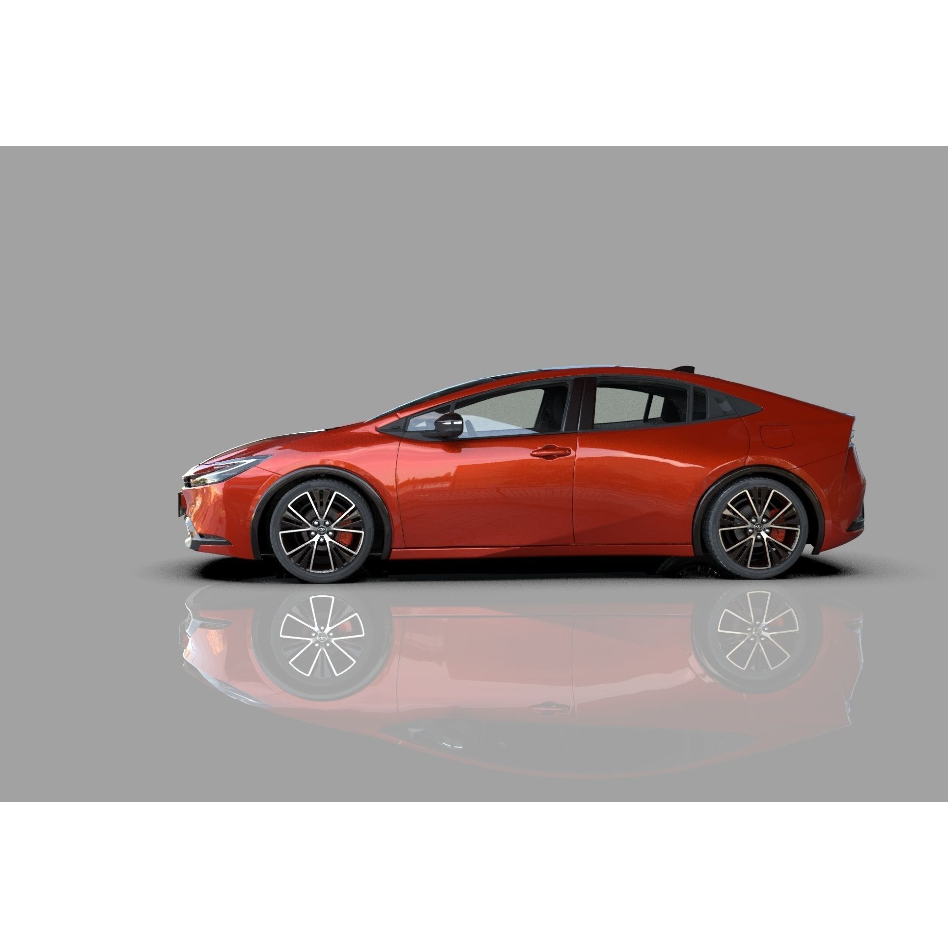 Toyota Prius 2023 - High-Poly Interior 3D Model - View 4