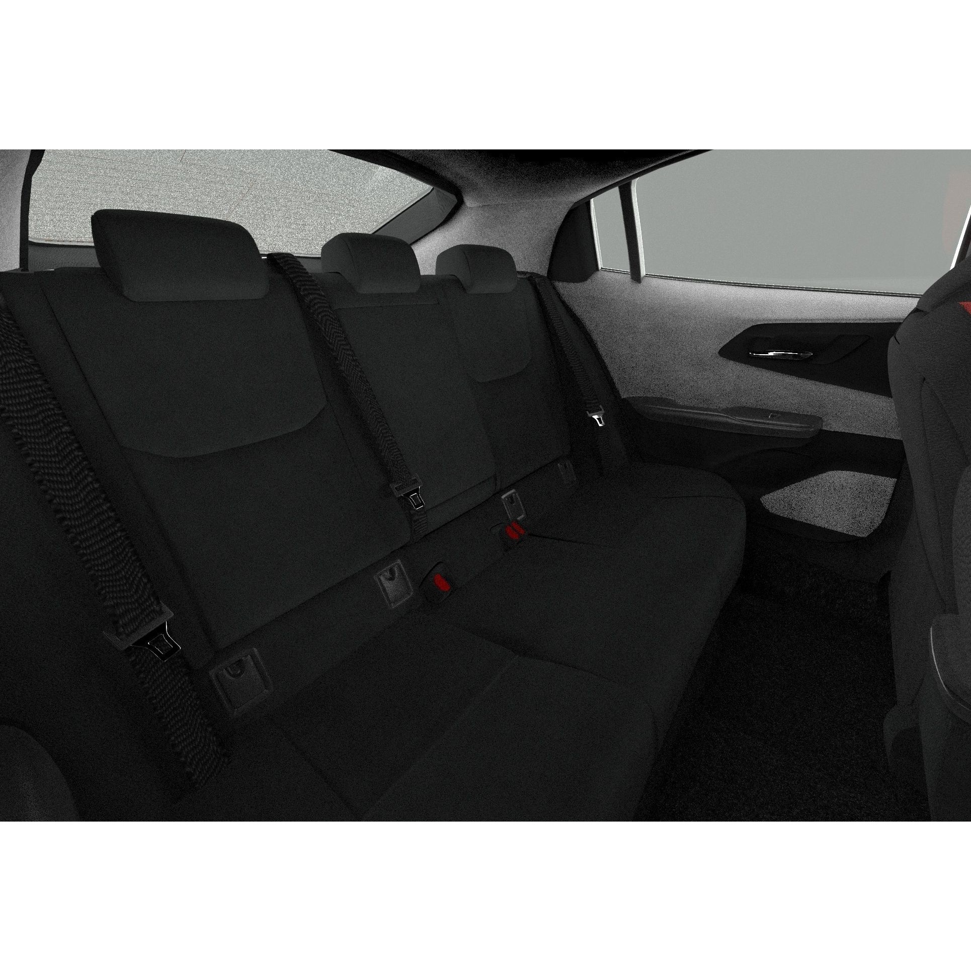 Toyota Prius 2023 - High-Poly Interior 3D Model - View 40