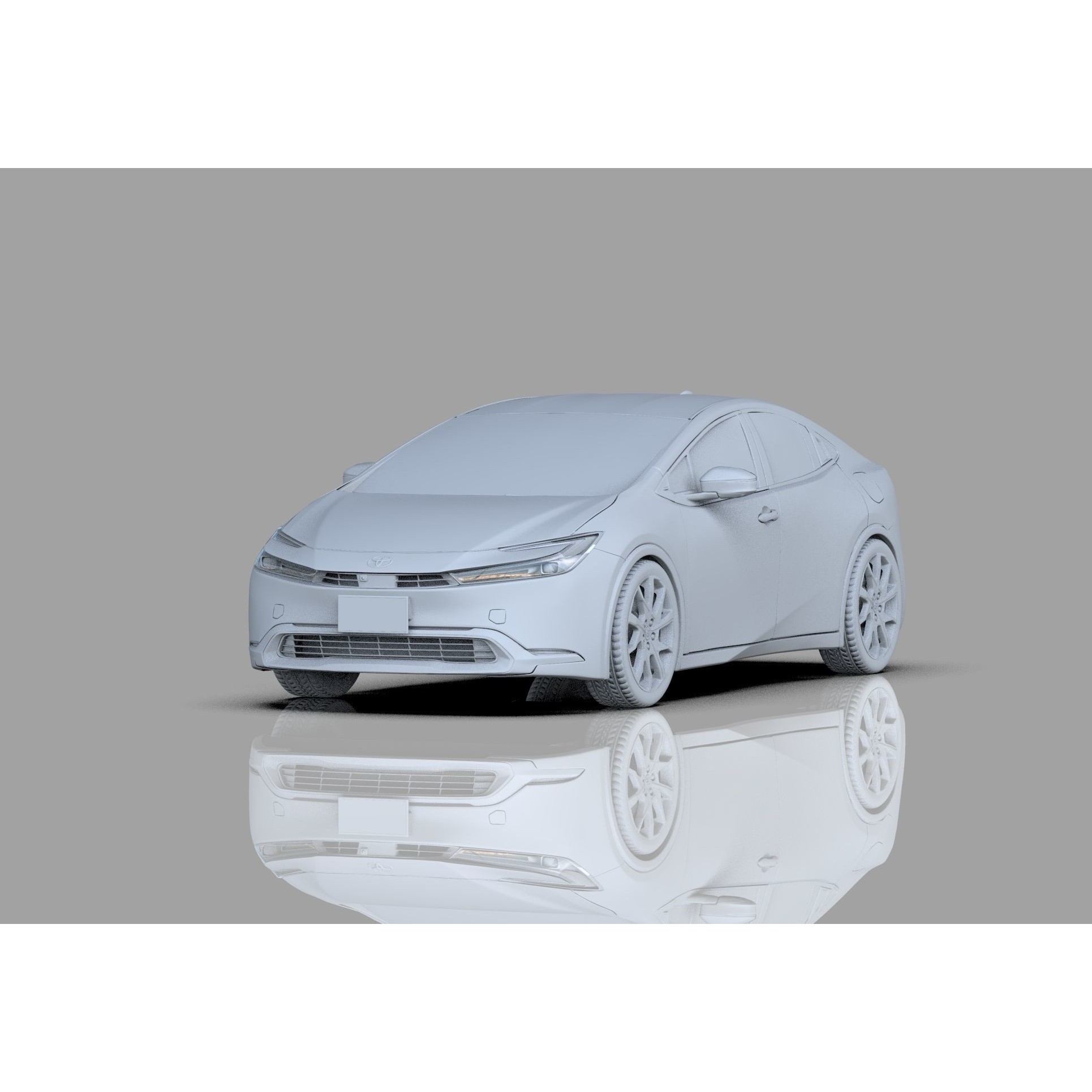 Toyota Prius 2023 - High-Poly Interior 3D Model - View 42
