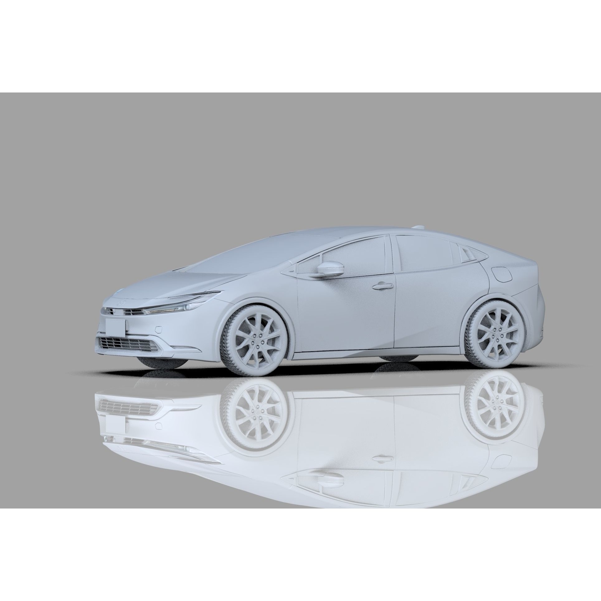 Toyota Prius 2023 - High-Poly Interior 3D Model - View 43