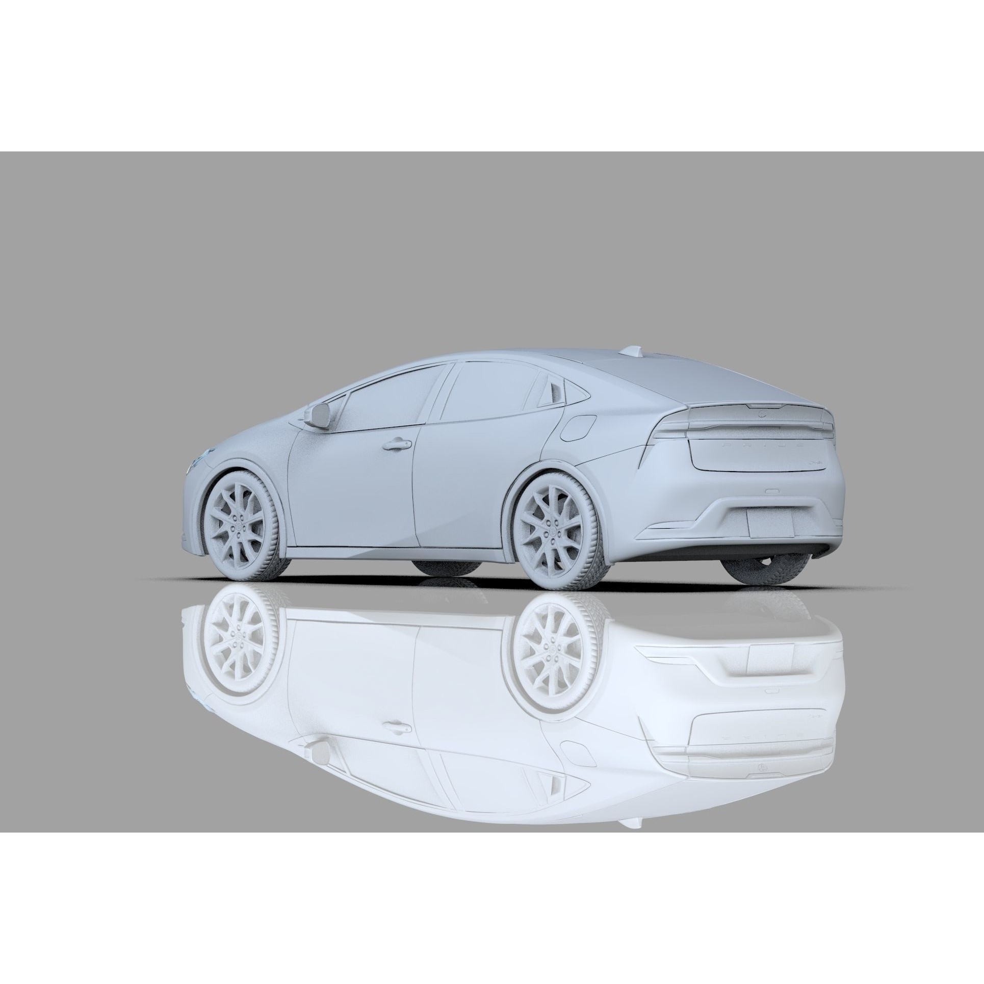 Toyota Prius 2023 - High-Poly Interior 3D Model - View 45