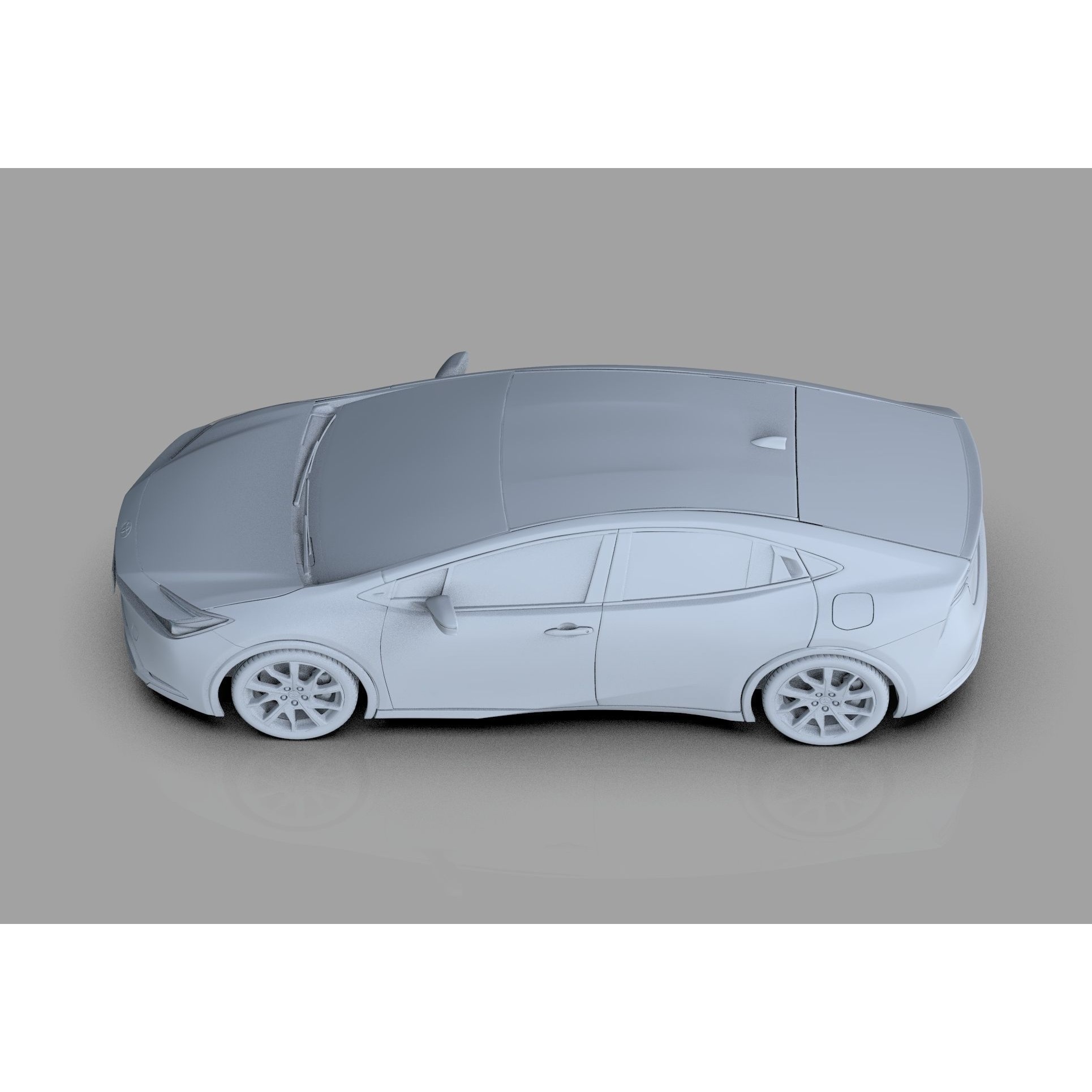 Toyota Prius 2023 - High-Poly Interior 3D Model - View 46