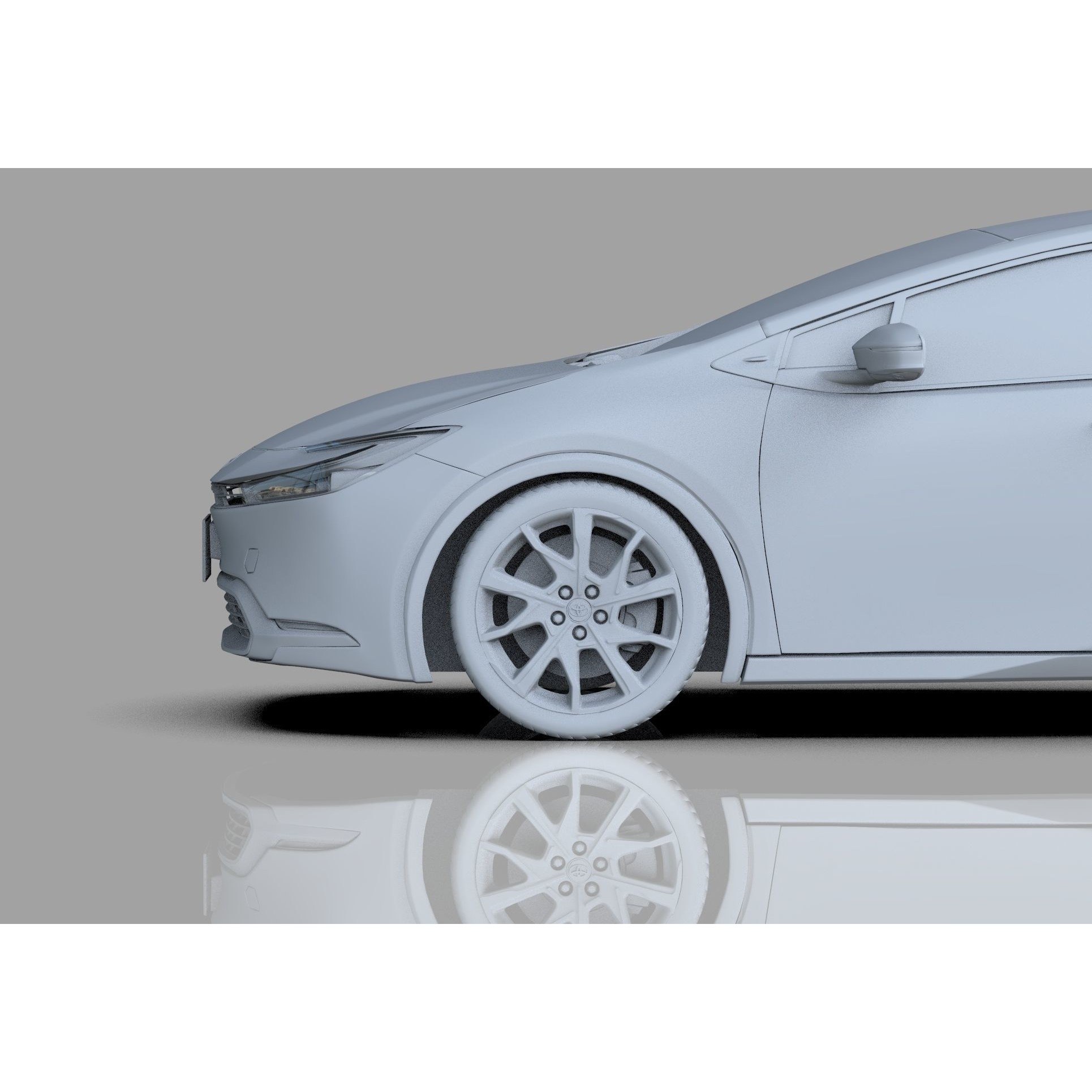 Toyota Prius 2023 - High-Poly Interior 3D Model - View 47