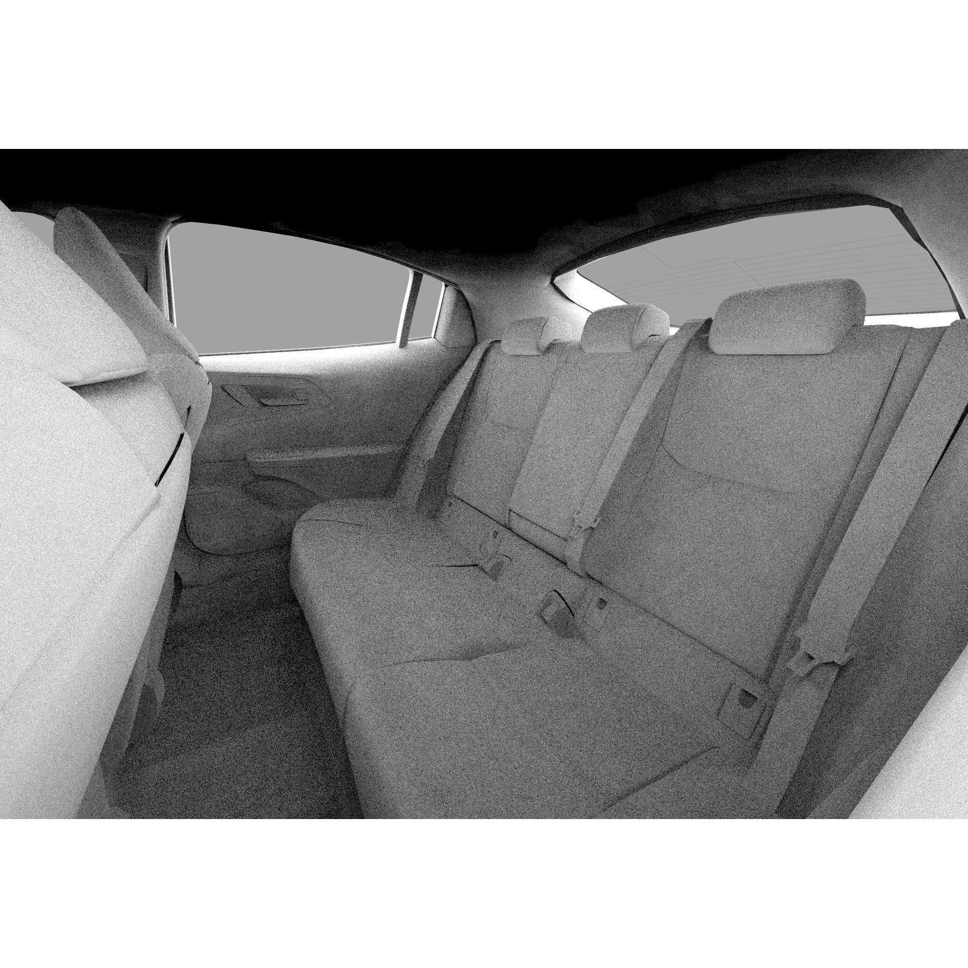 Toyota Prius 2023 - High-Poly Interior 3D Model - View 56