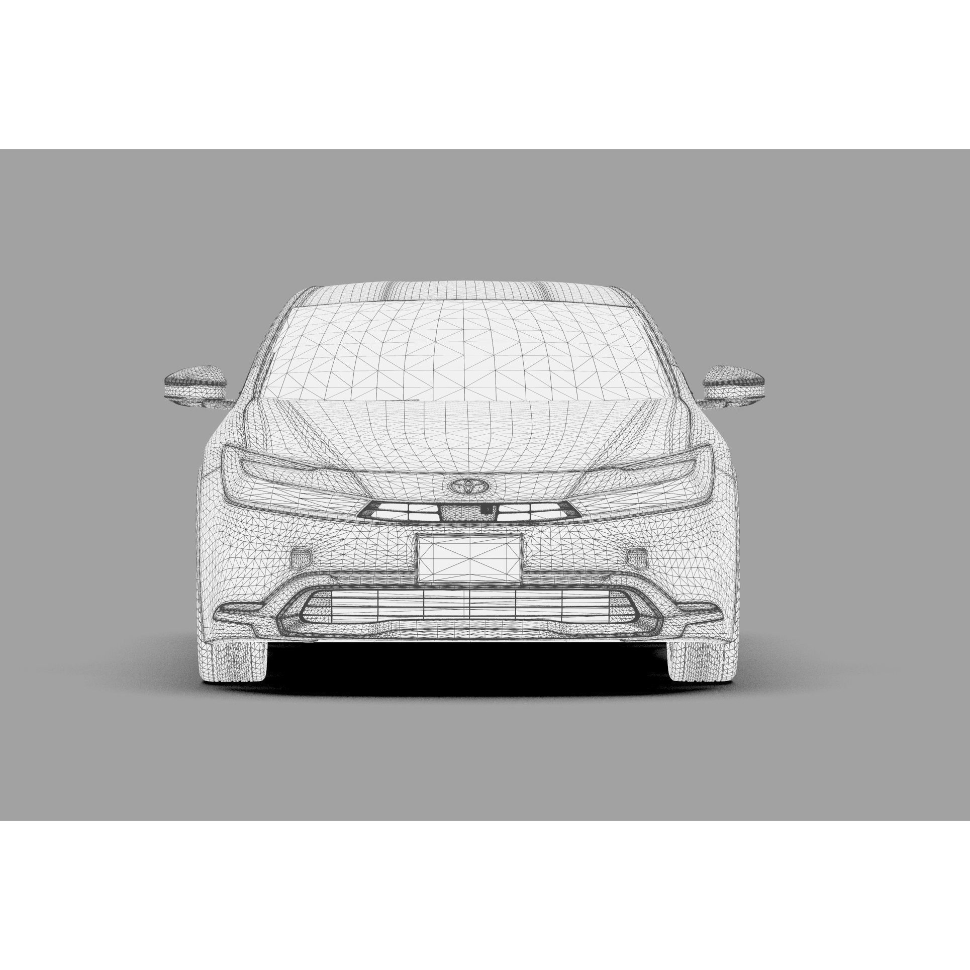 Toyota Prius 2023 - High-Poly Interior 3D Model - View 57