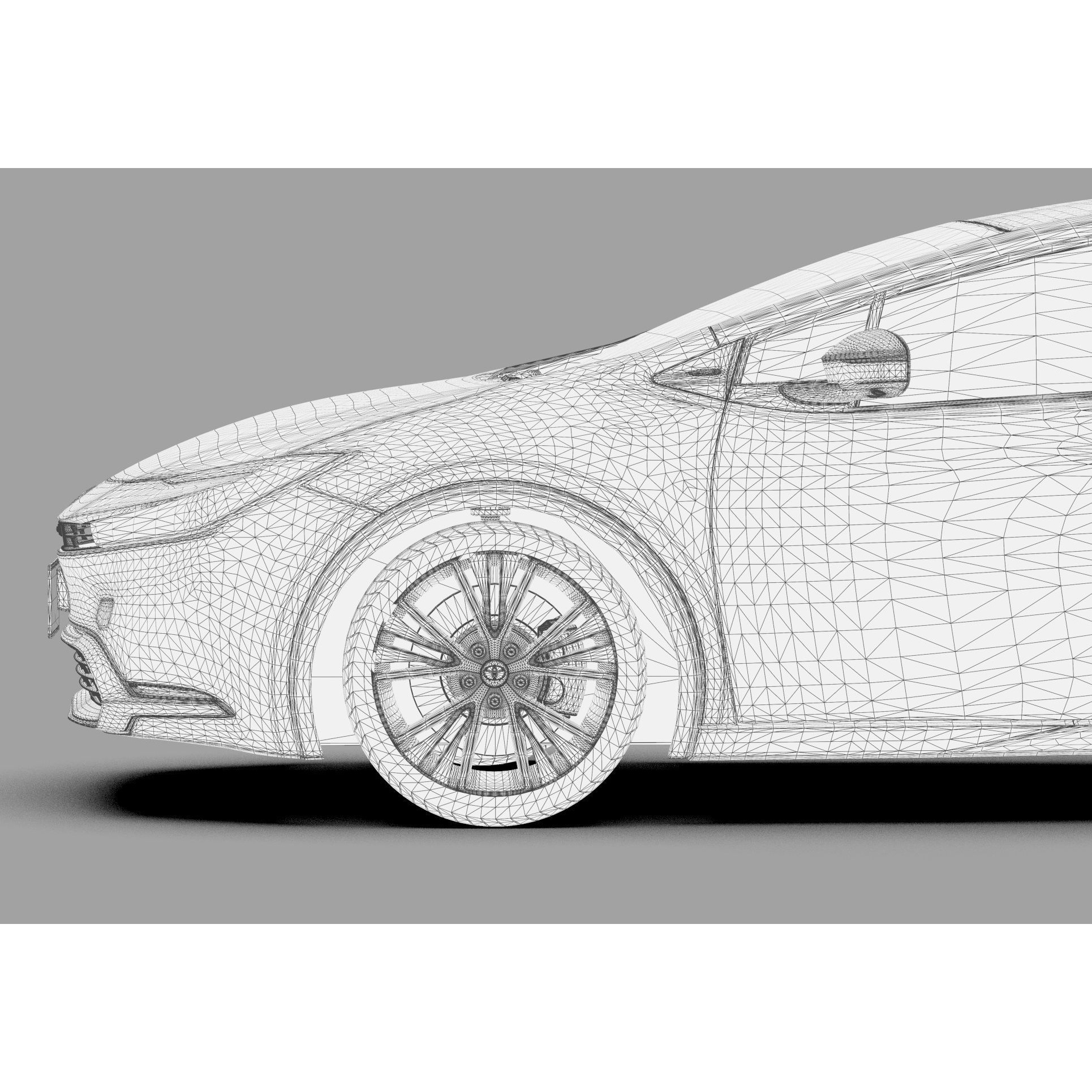 Toyota Prius 2023 - High-Poly Interior 3D Model - View 61