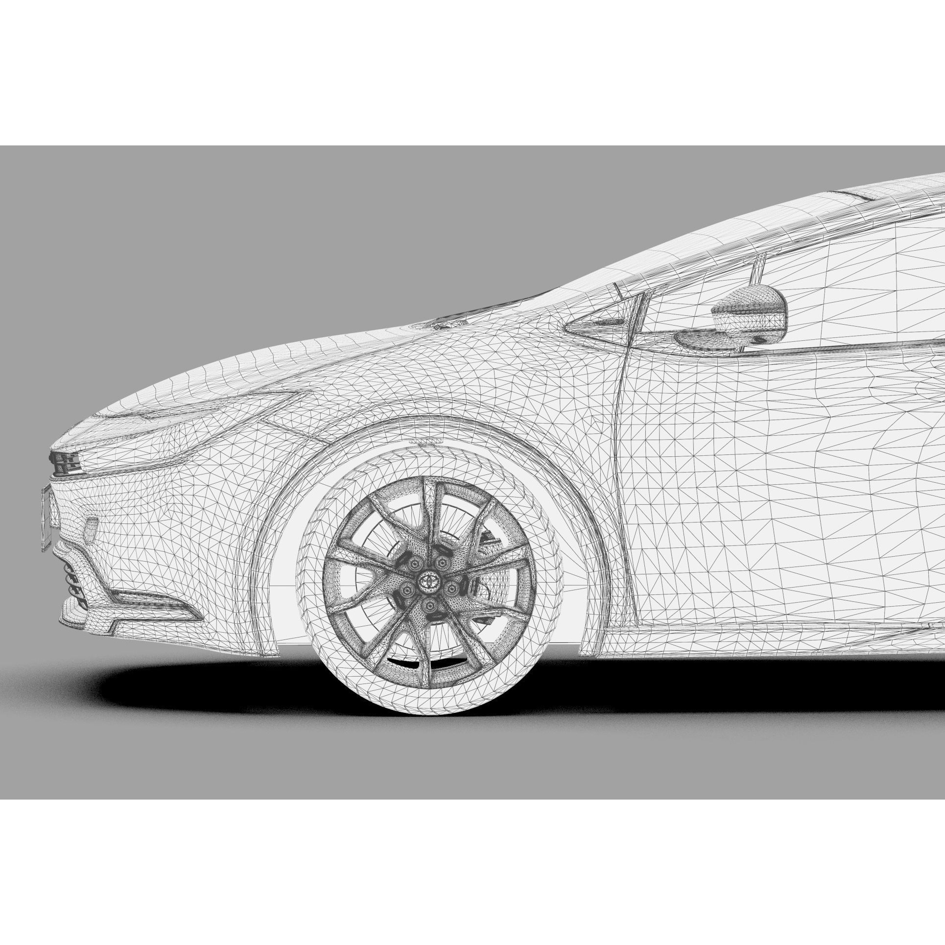 Toyota Prius 2023 - High-Poly Interior 3D Model - View 62