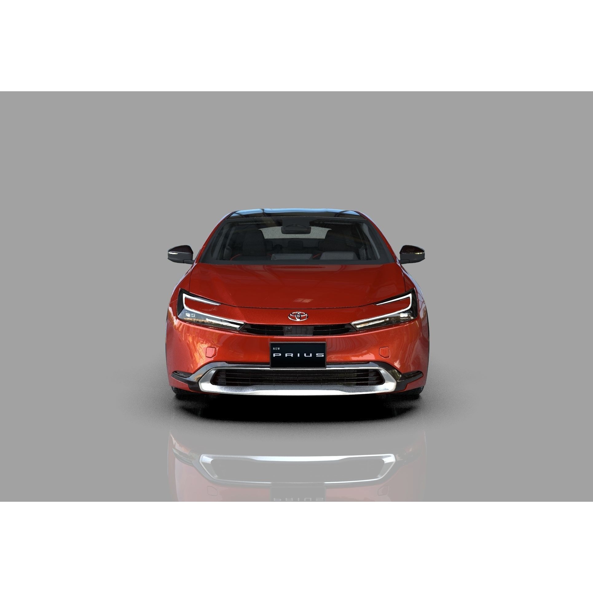 Toyota Prius 2023 - High-Poly Interior 3D Model - View 9