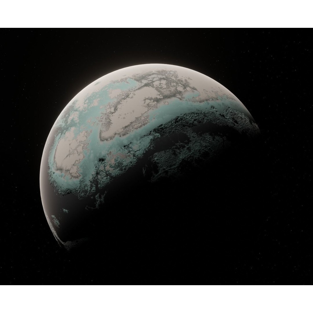 Alien Planet 3D Model – Low Poly Game Ready Asset, Blender, FBX - View 10