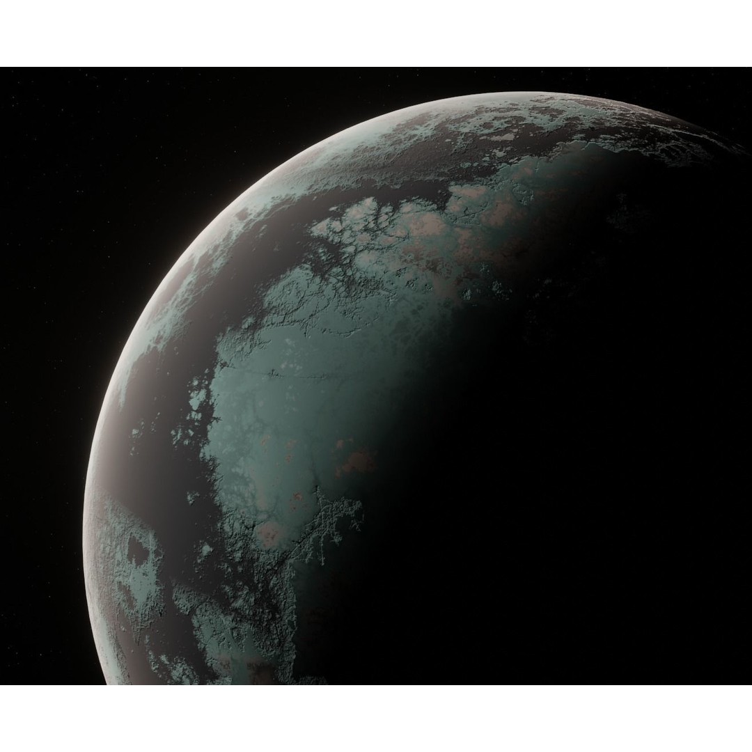 Alien Planet 3D Model – Low Poly Game Ready Asset, Blender, FBX - View 11