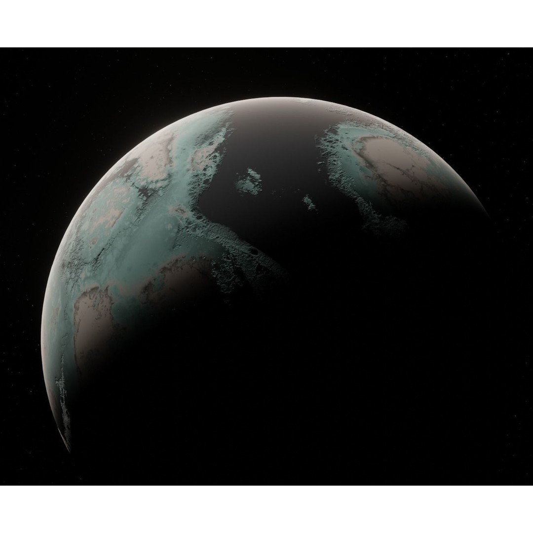 Alien Planet 3D Model – Low Poly Game Ready Asset, Blender, FBX - View 15