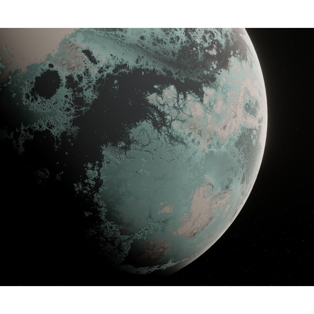 Alien Planet 3D Model – Low Poly Game Ready Asset, Blender, FBX - View 16