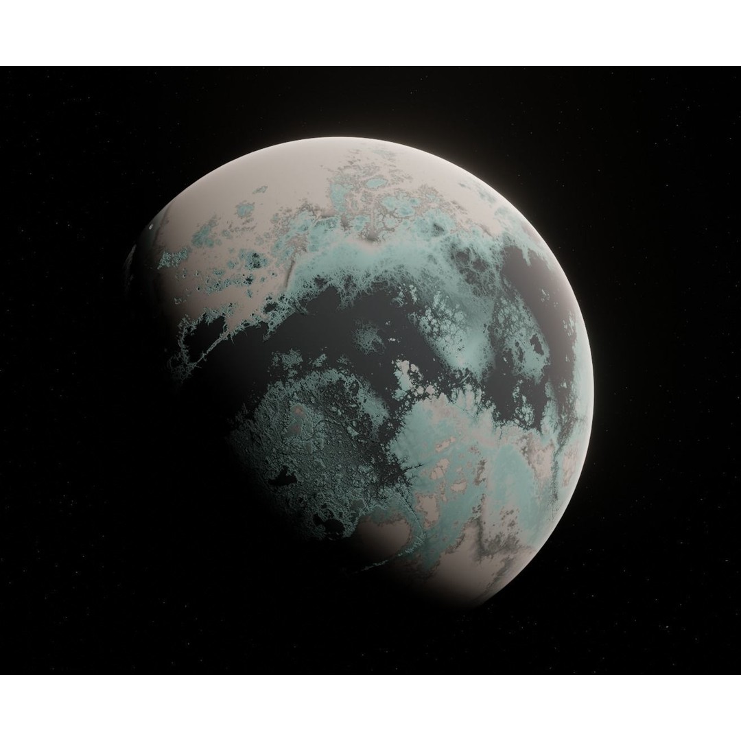 Alien Planet 3D Model – Low Poly Game Ready Asset, Blender, FBX - View 6