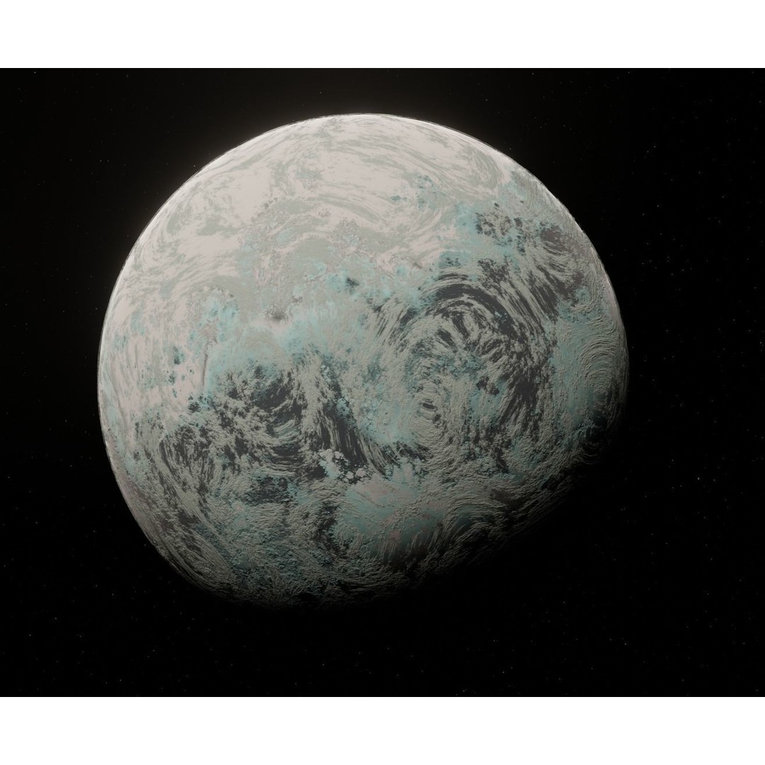 Alien Planet 3D Model – Low Poly Game Ready Asset, Blender, FBX - View 9