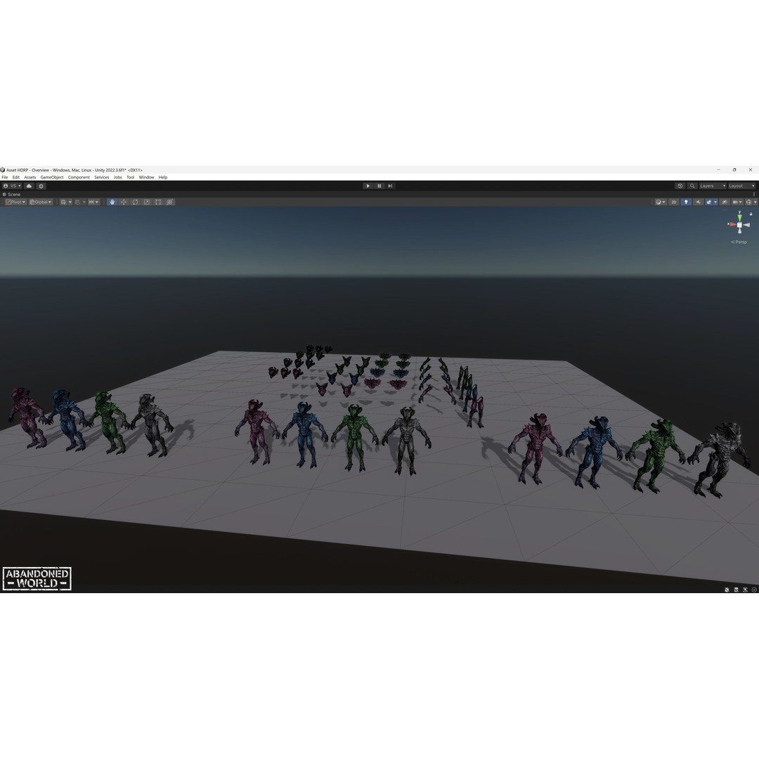 Alien 3D Model – Low Poly Game Ready Character, FBX, PBR