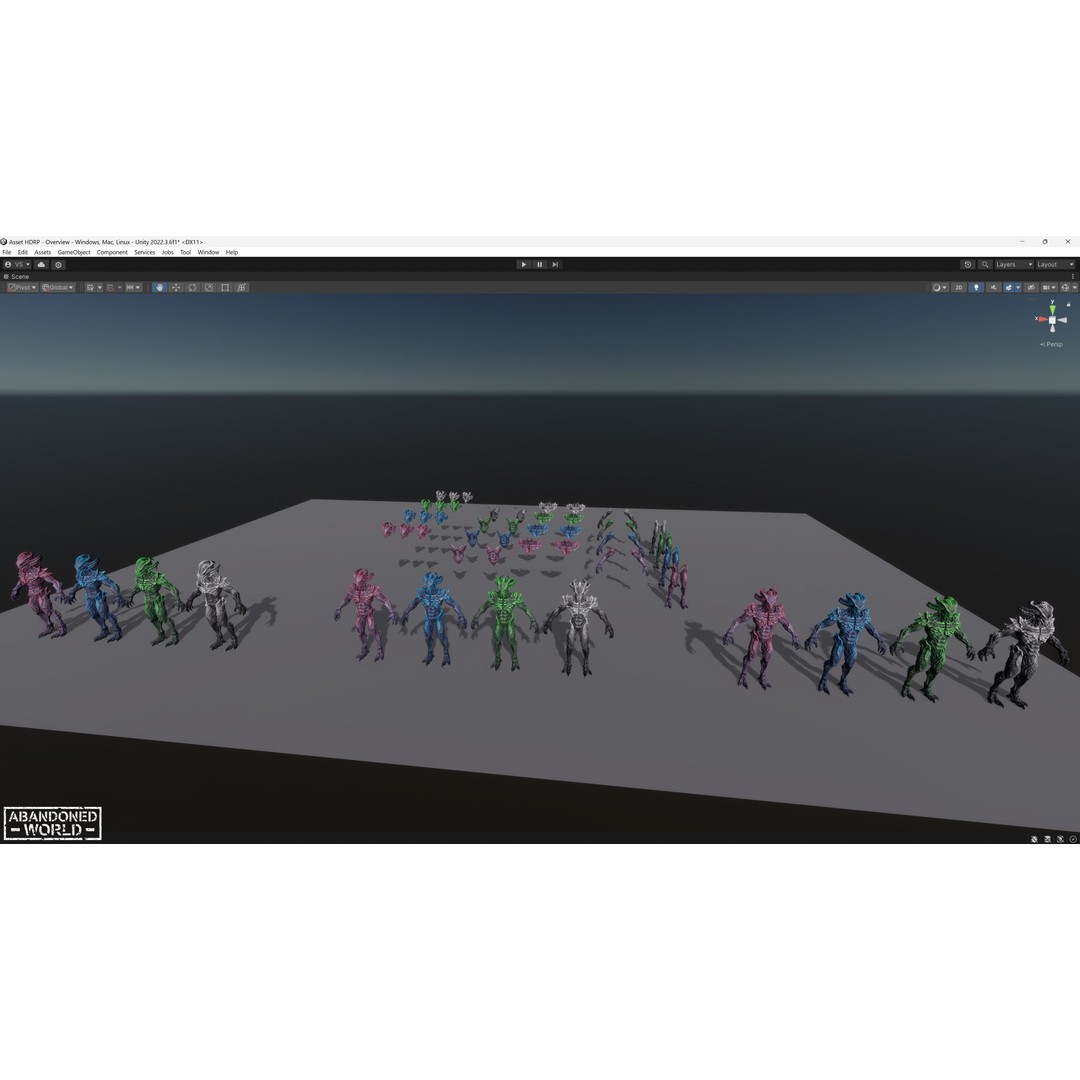 Alien 3D Model – Low Poly Game Ready Character, FBX, PBR - View 29