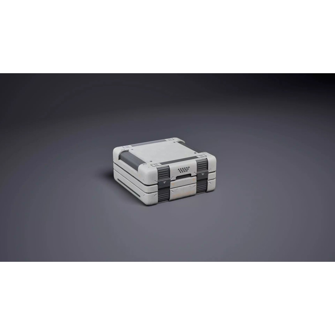 Sci-Fi Supply Tank 3D Model – Low Poly Game Asset, PBR Textures - View 14
