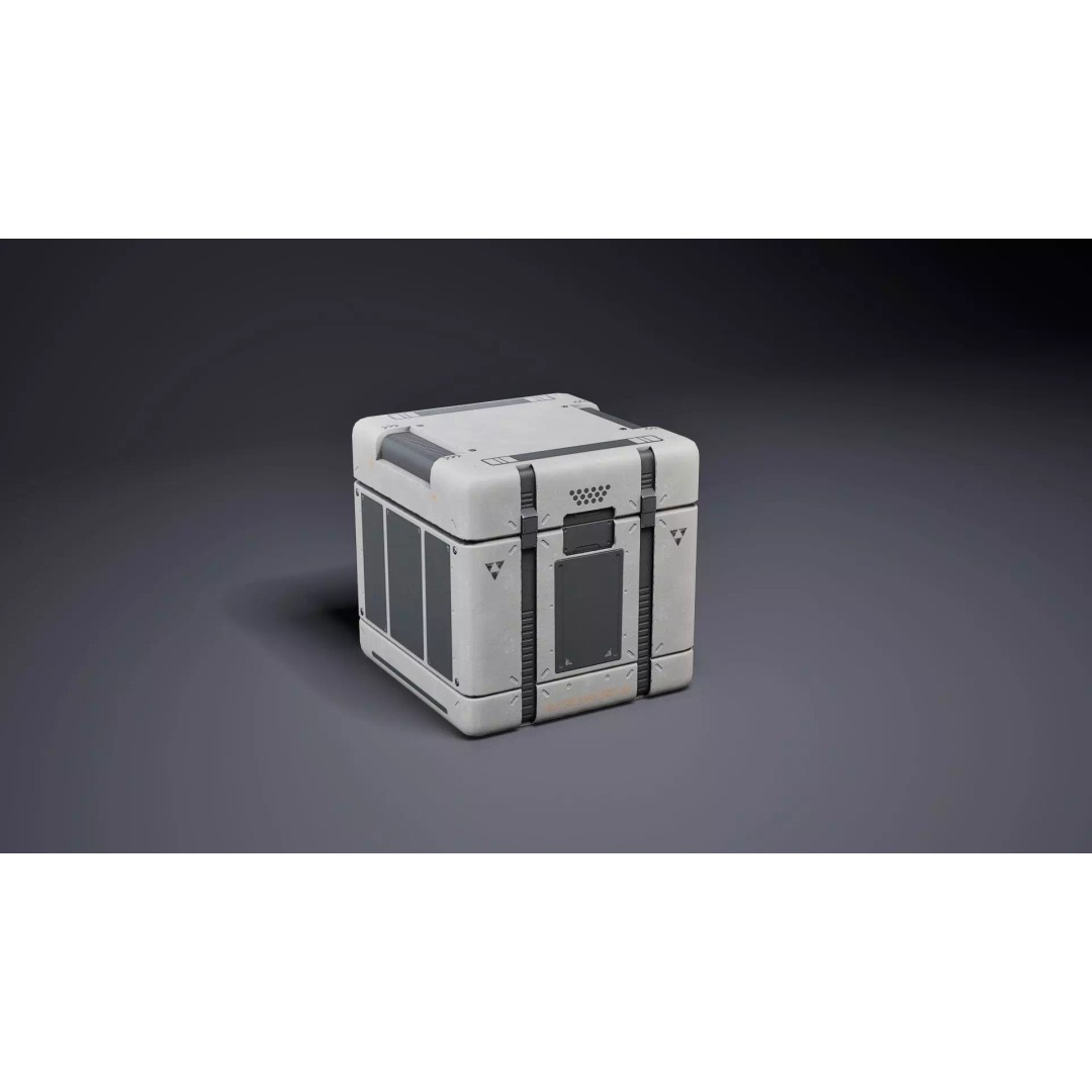 Sci-Fi Supply Tank 3D Model – Low Poly Game Asset, PBR Textures - View 8