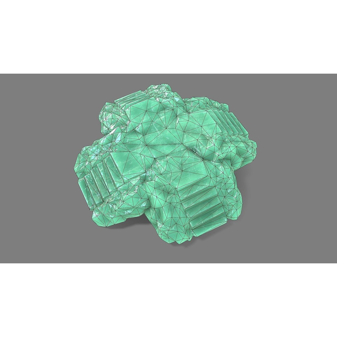 Staris Rock 09 3D Model – Low Poly PBR Landscape Asset, FBX, OBJ - View 11
