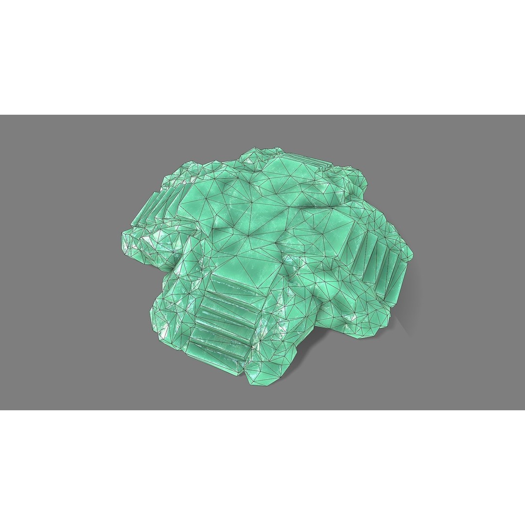 Staris Rock 09 3D Model – Low Poly PBR Landscape Asset, FBX, OBJ - View 12