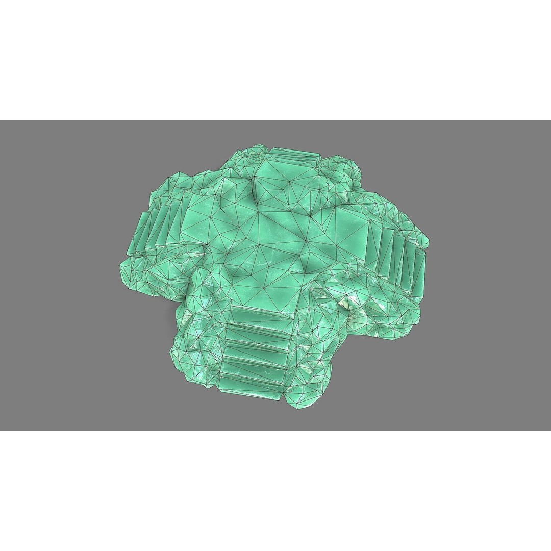 Staris Rock 09 3D Model – Low Poly PBR Landscape Asset, FBX, OBJ - View 14