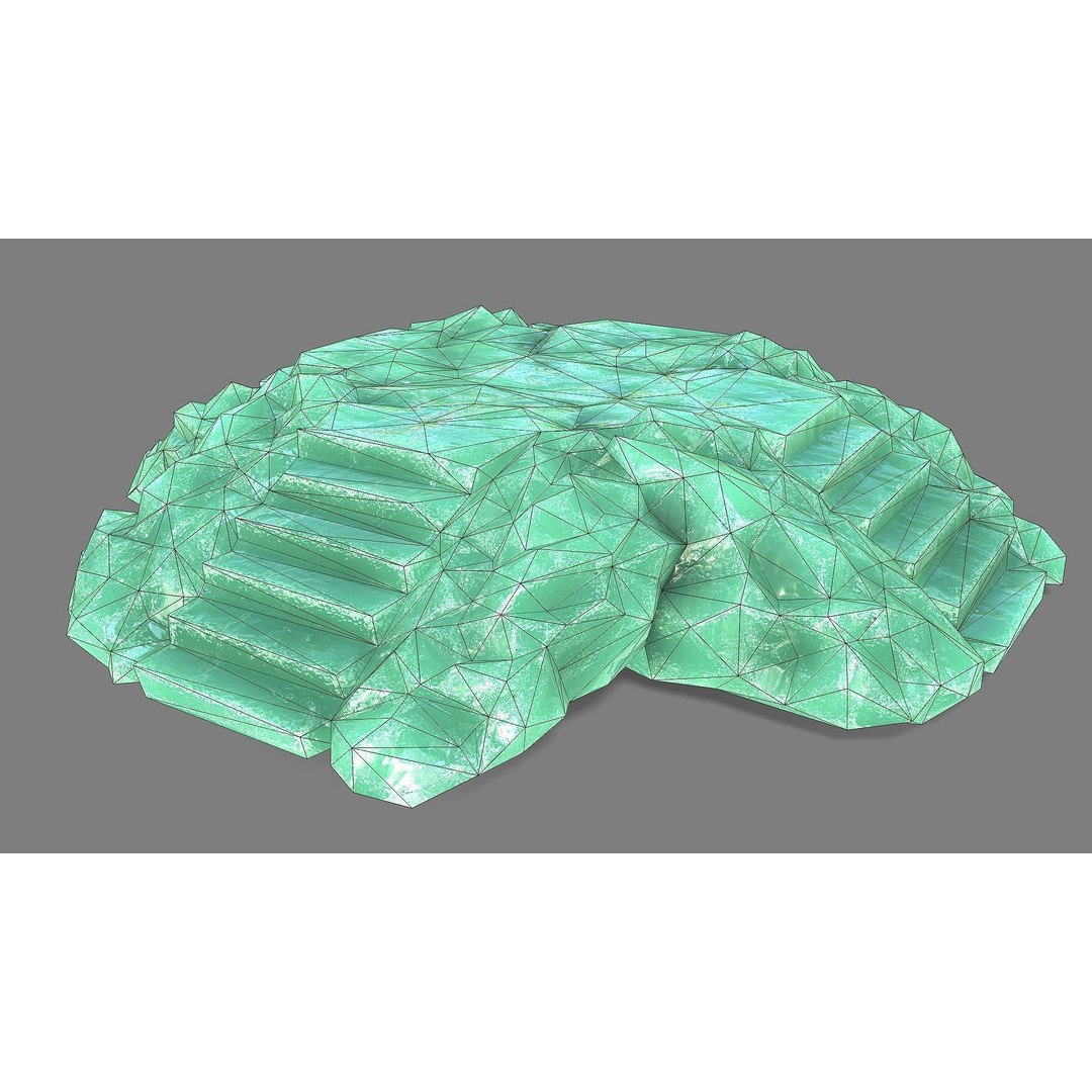 Staris Rock 09 3D Model – Low Poly PBR Landscape Asset, FBX, OBJ - View 15
